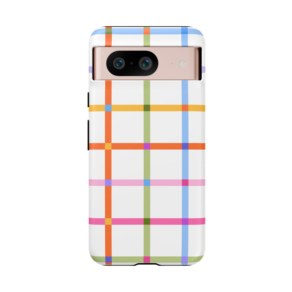 Colorful Plaid Tough Phone Case