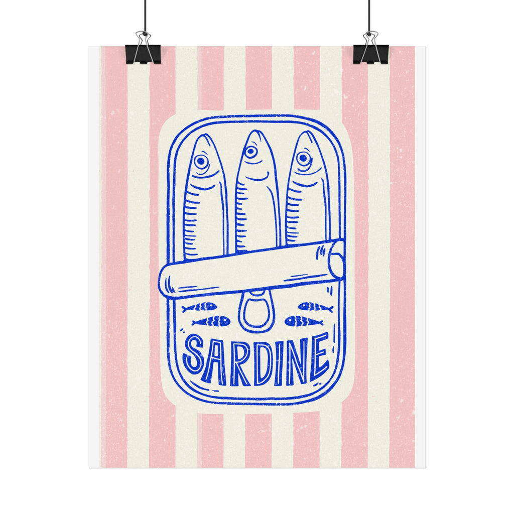 Chic Sardine Rolled Posters for Home Decor