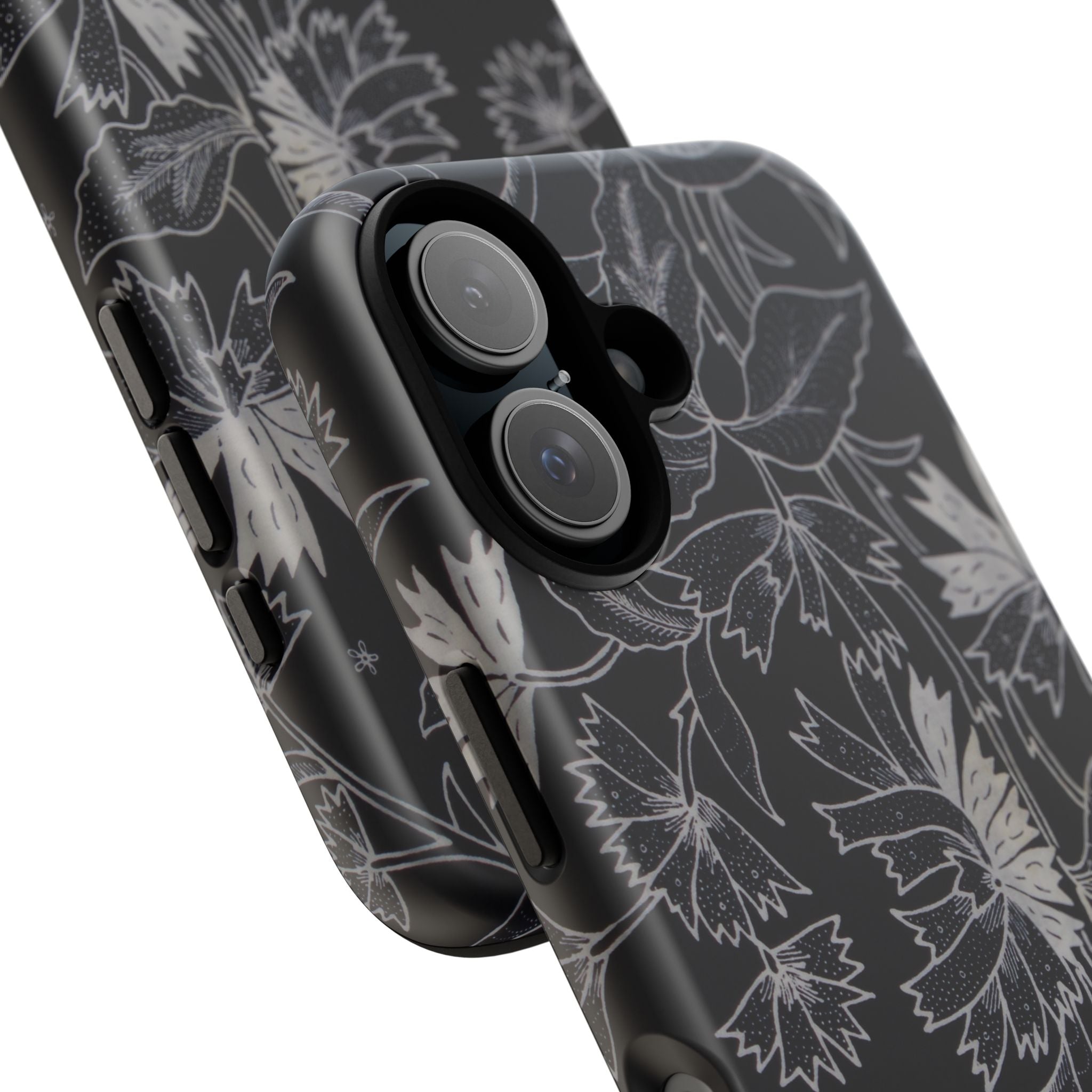 Floral Black Botanical Phone Cover