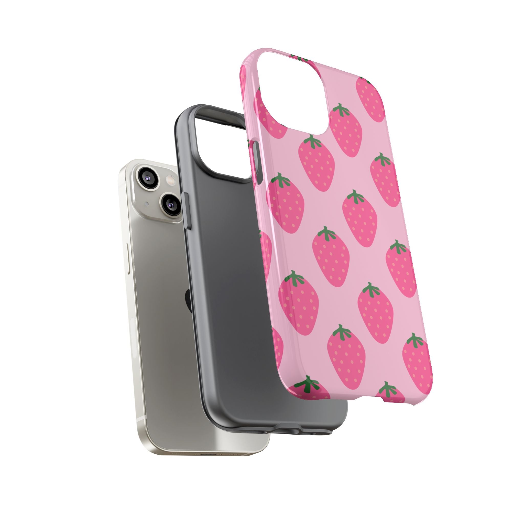 Pink Strawberry Phone Case