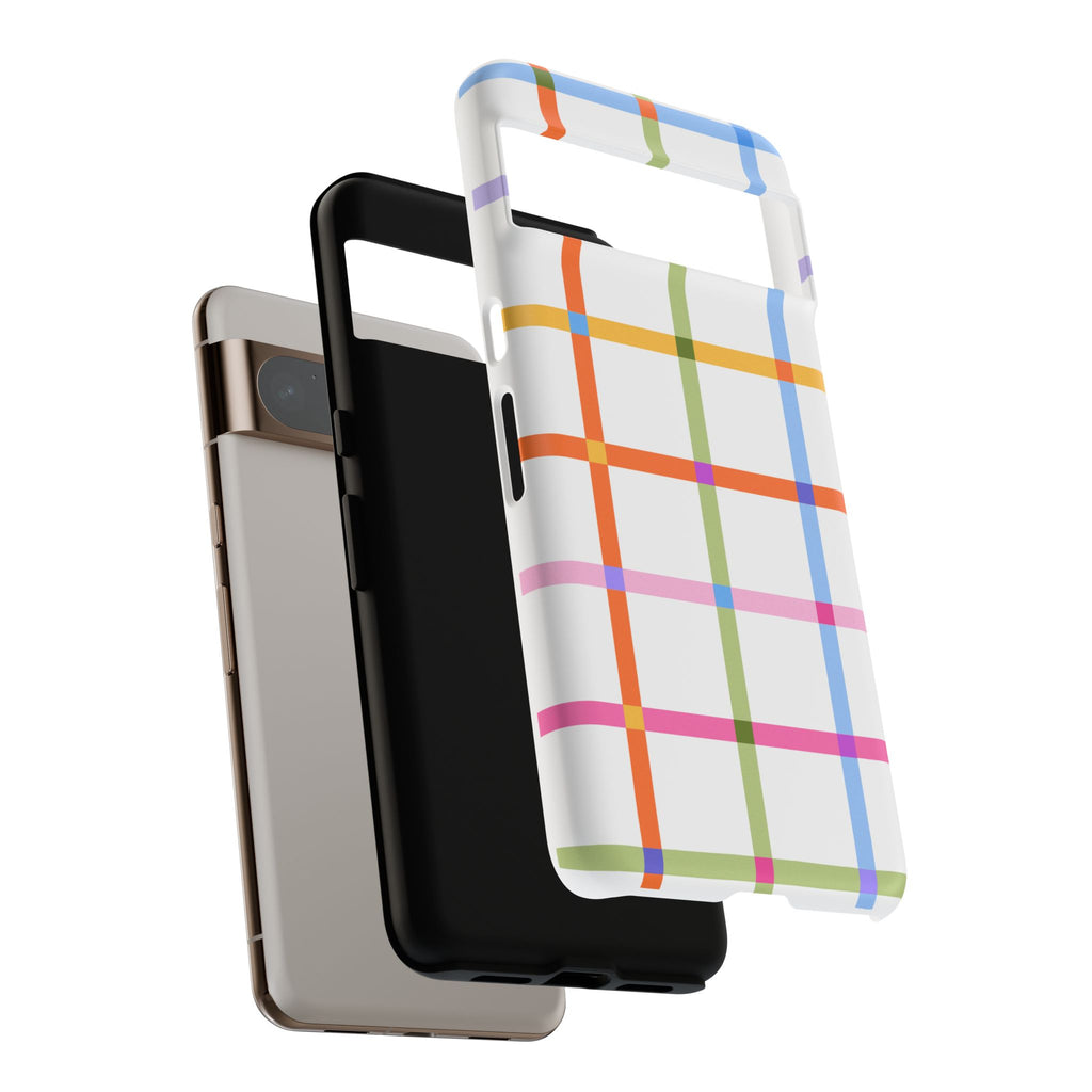 Colorful Plaid Tough Phone Case