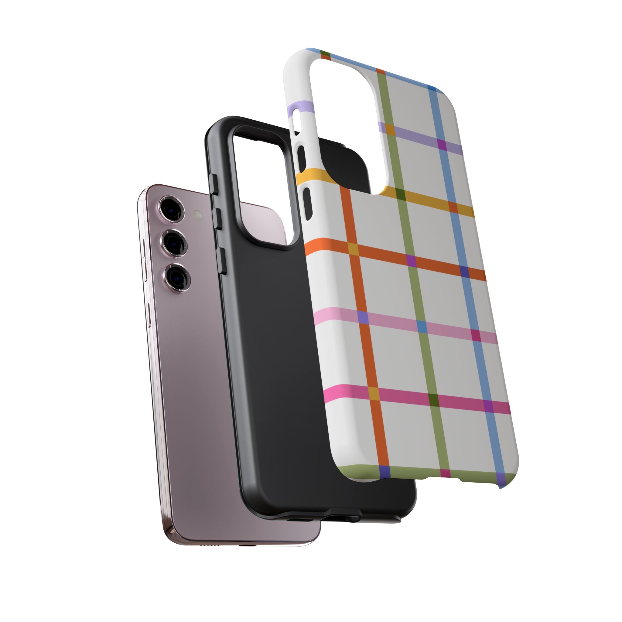 Colorful Plaid Tough Phone Case