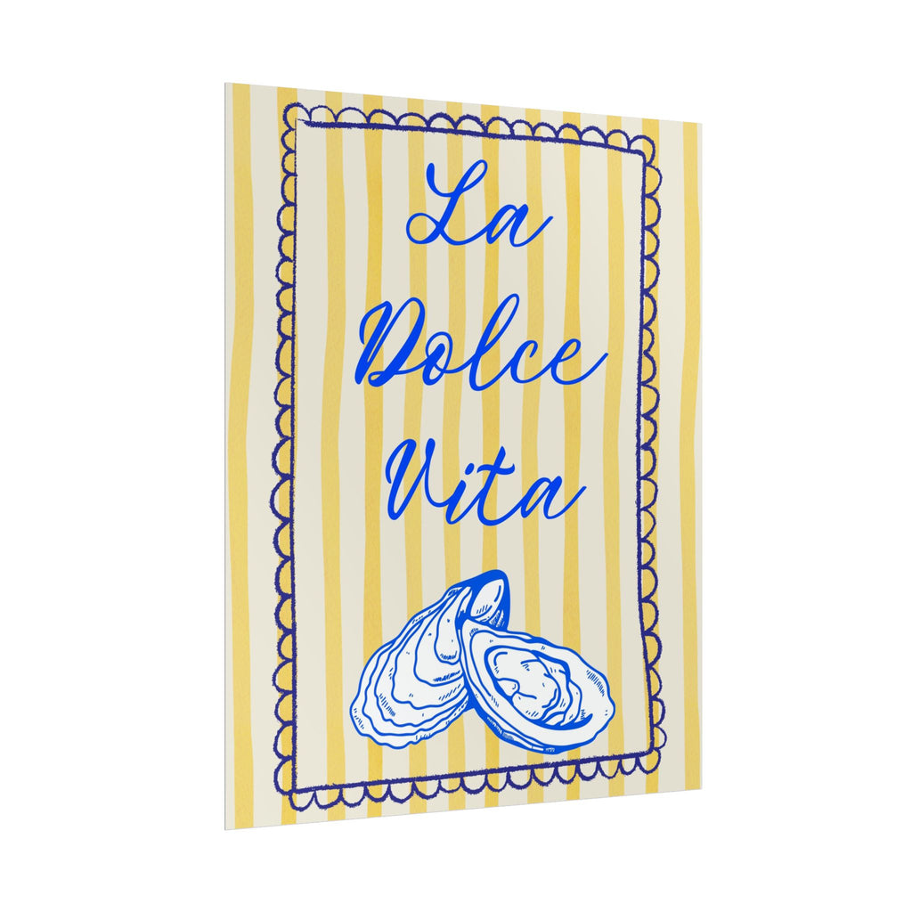 La Dolce Vita Rolled Poster - Coastal Charm Wall Art