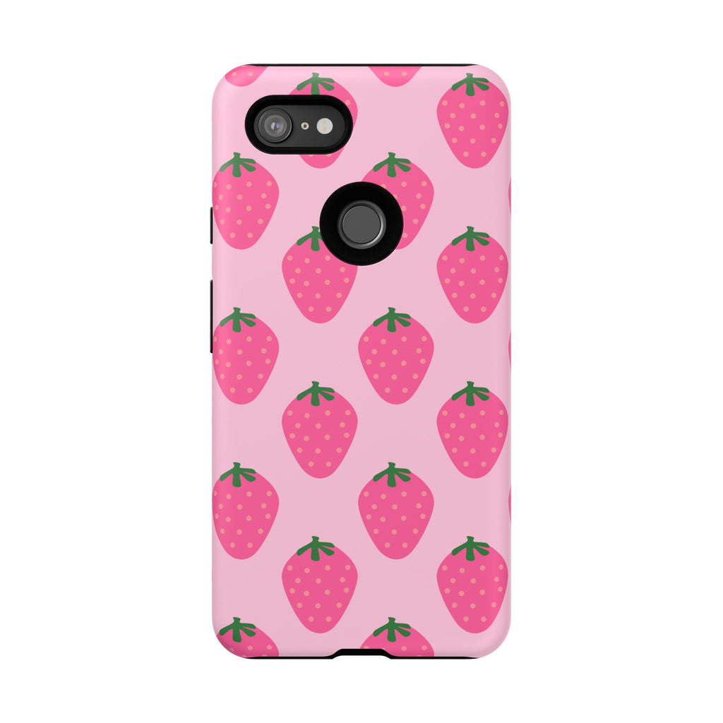 Pink Strawberry Phone Case