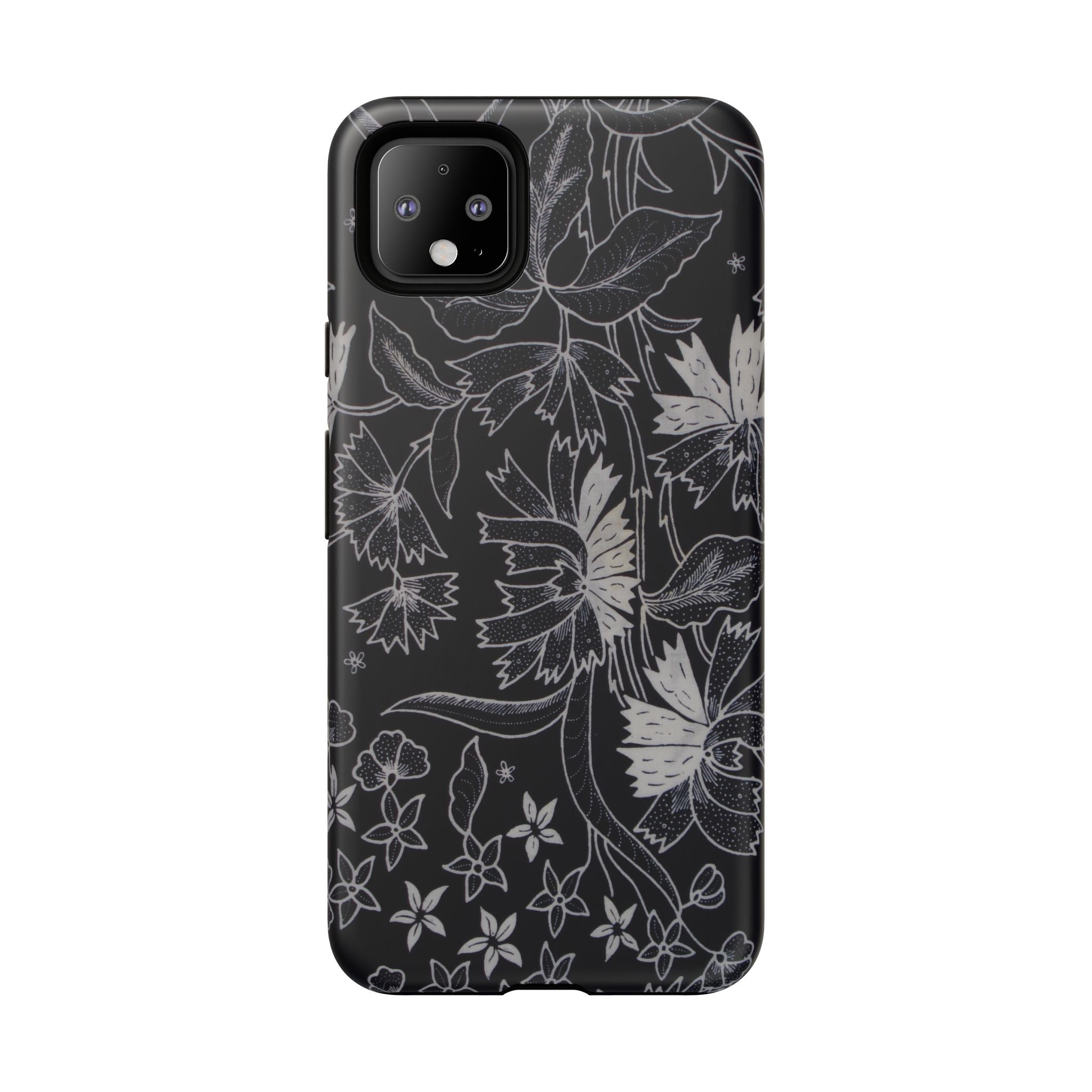 Floral Black Botanical Phone Cover