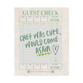Guest Check Cute Chef Poster