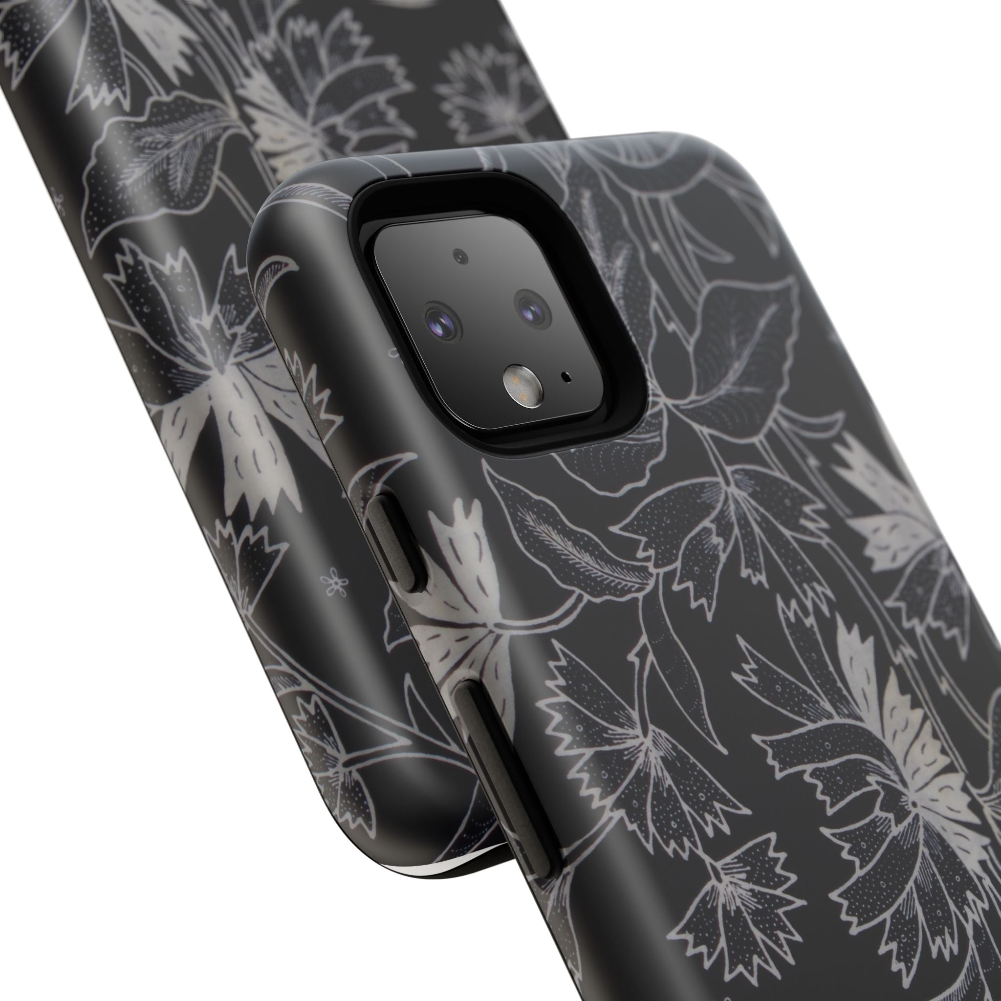 Floral Black Botanical Phone Cover
