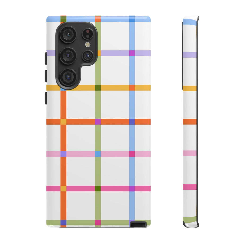 Colorful Plaid Tough Phone Case