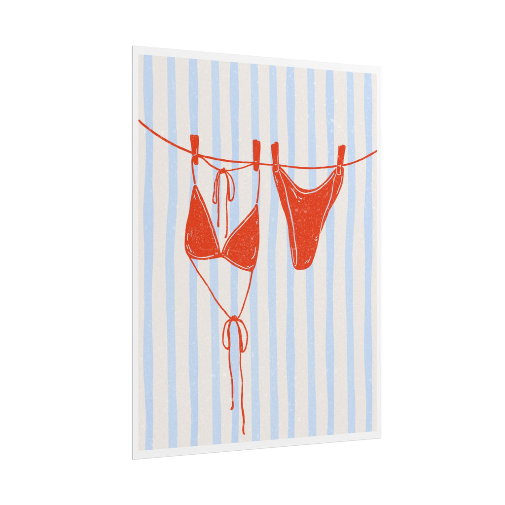 Red Bikini Wall Art  - Rolled Posters