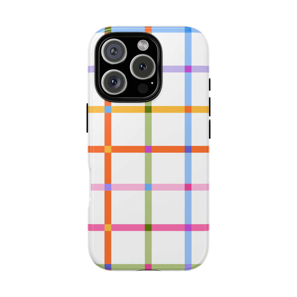 Colorful Plaid Tough Phone Case
