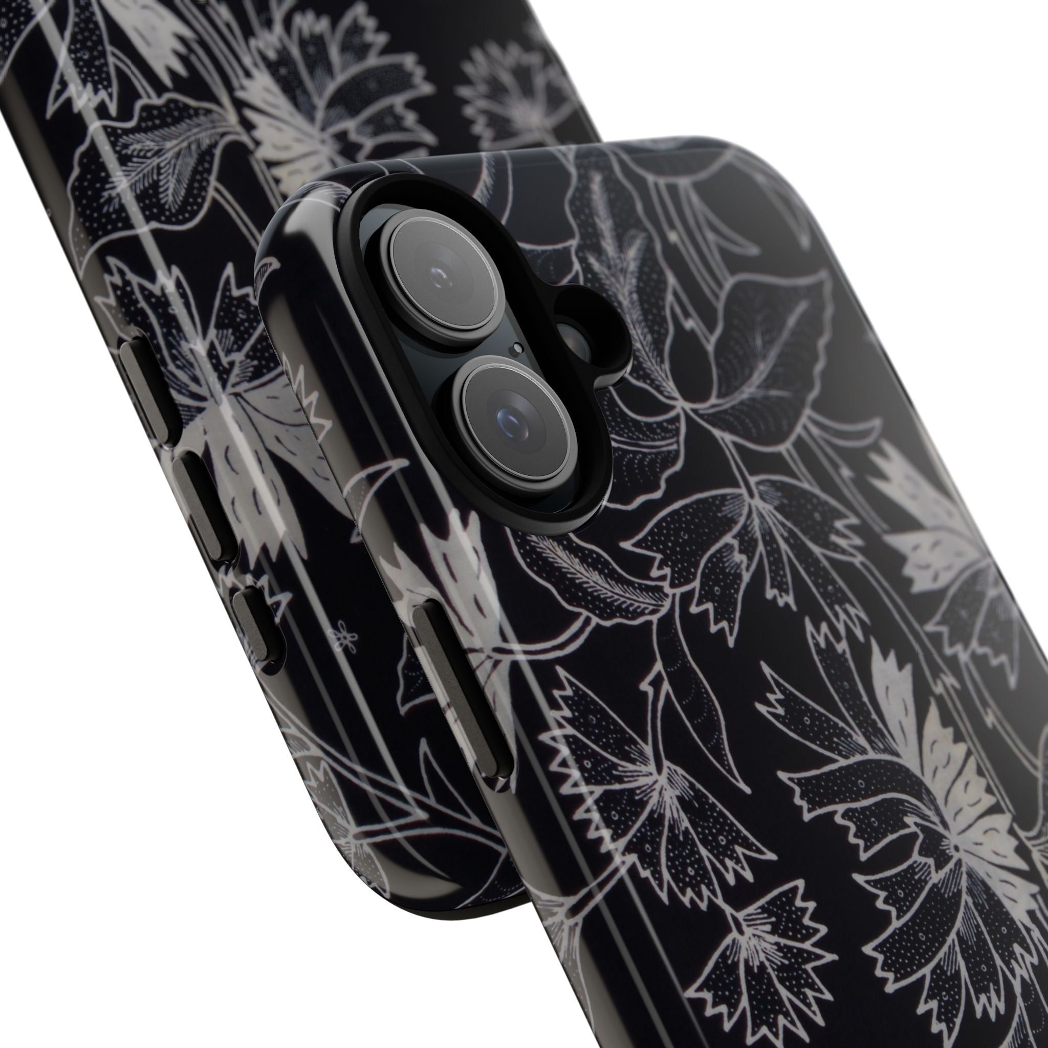 Floral Black Botanical Phone Cover
