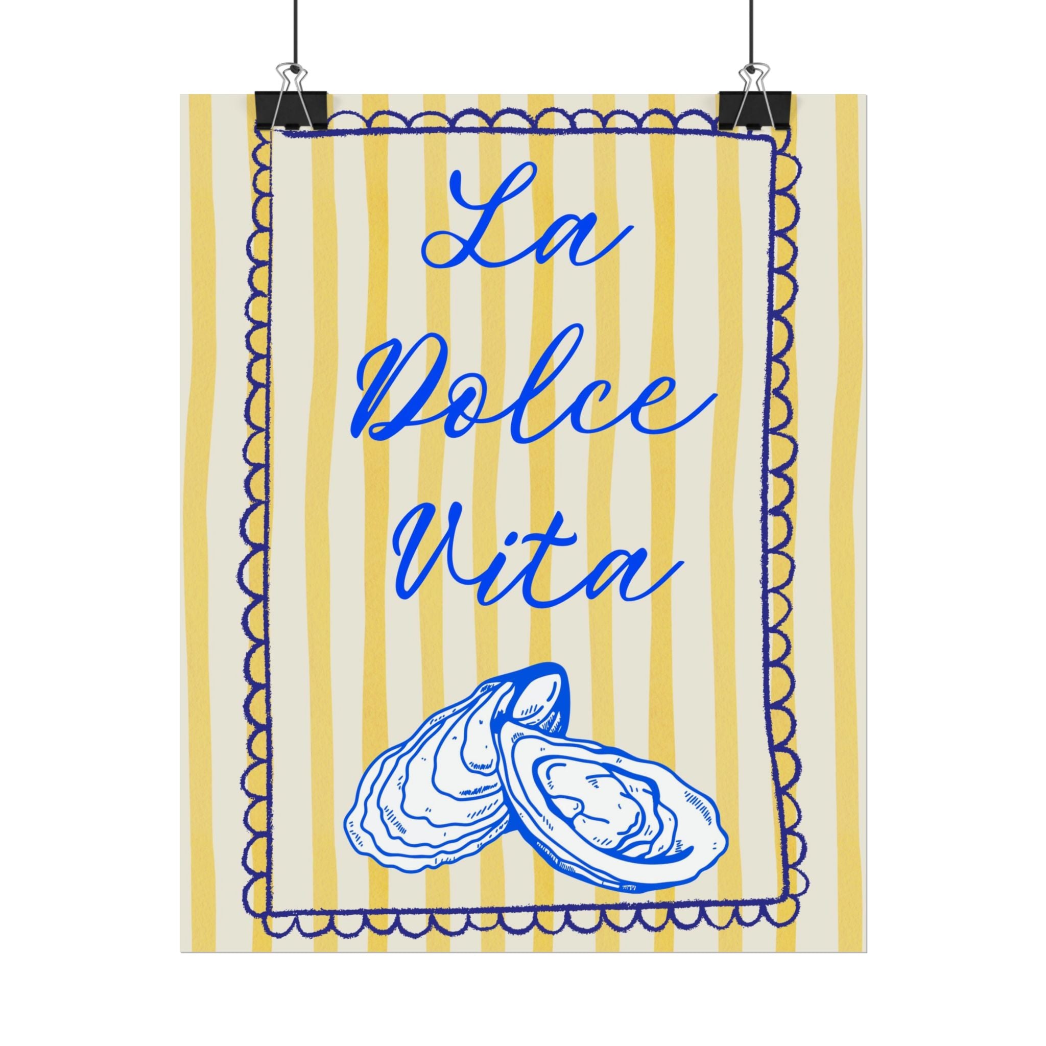 La Dolce Vita Rolled Poster - Coastal Charm Wall Art