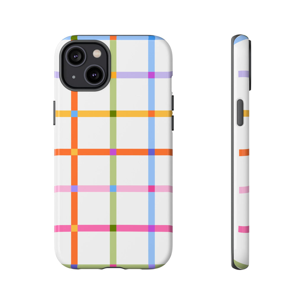 Colorful Plaid Tough Phone Case