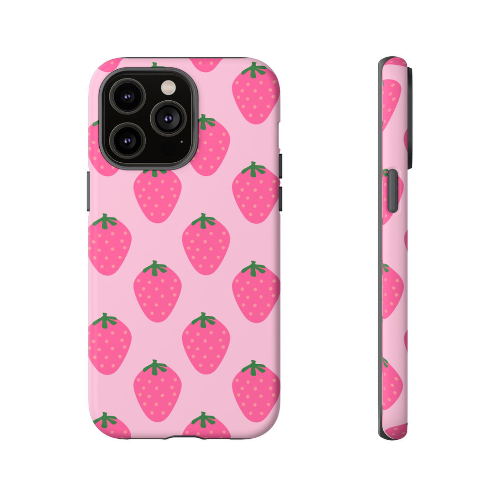 Pink Strawberry Phone Case