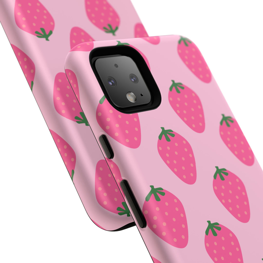 Pink Strawberry Phone Case