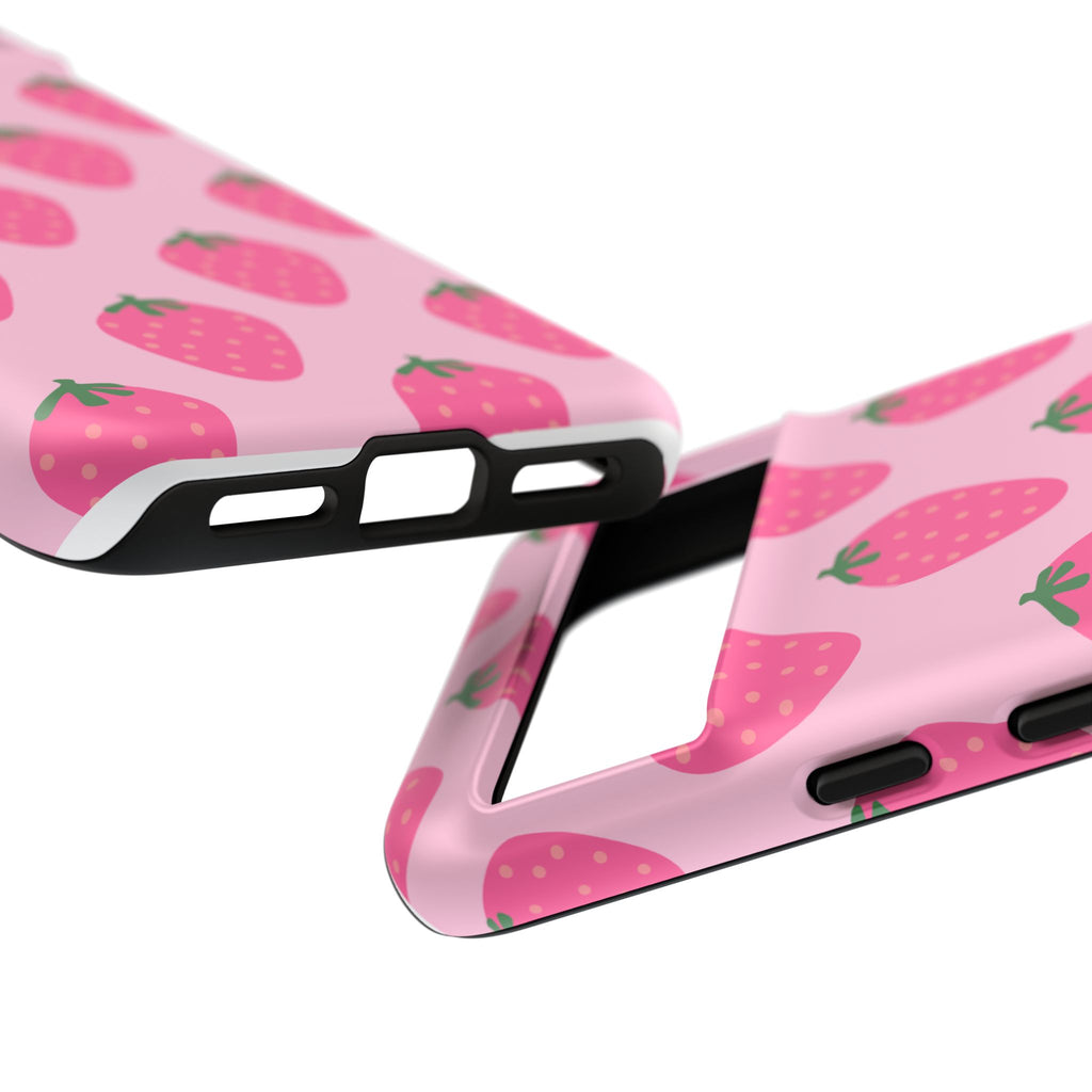 Pink Strawberry Phone Case
