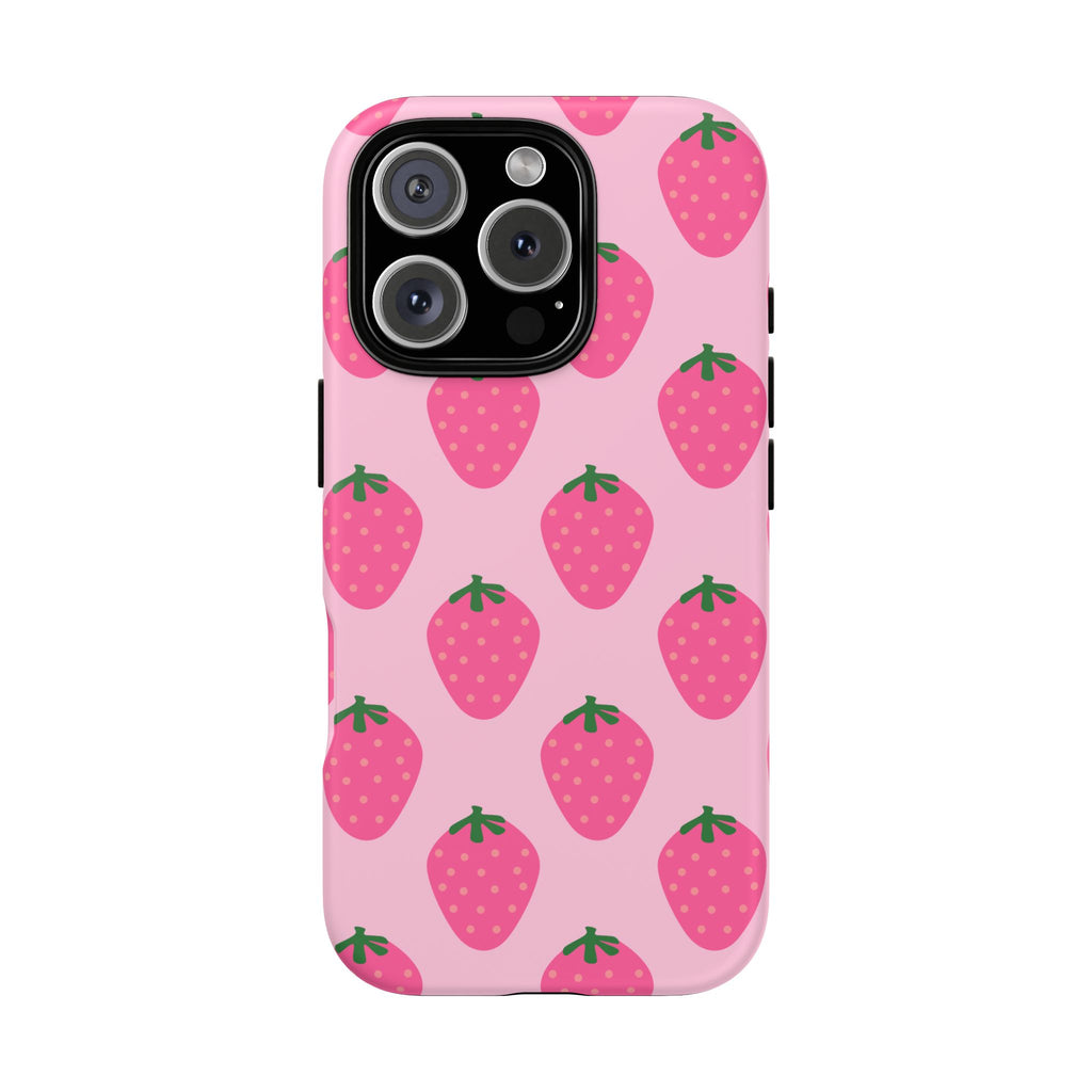 Pink Strawberry Phone Case