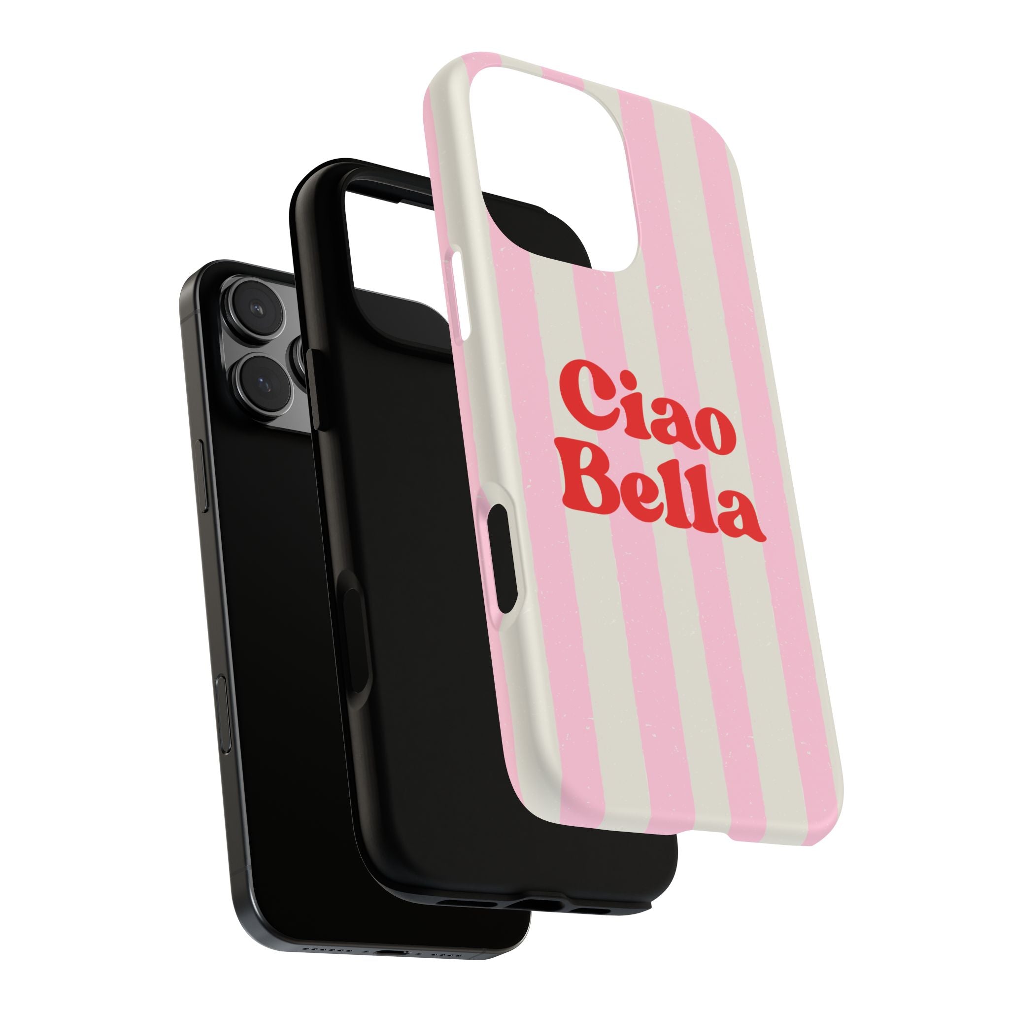 Pink Stripe Ciao Bella Phone Case