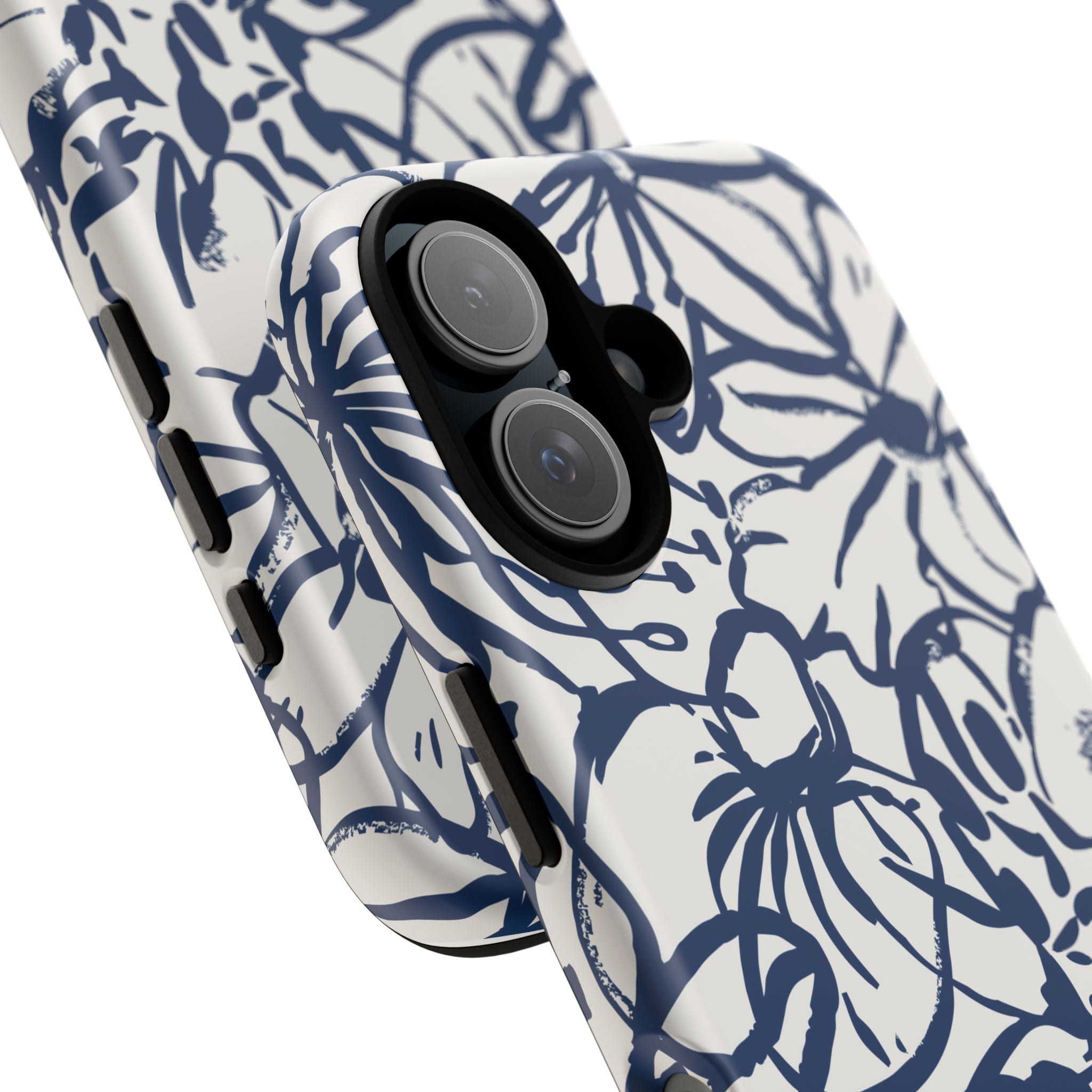 Navy Floral Phone Case
