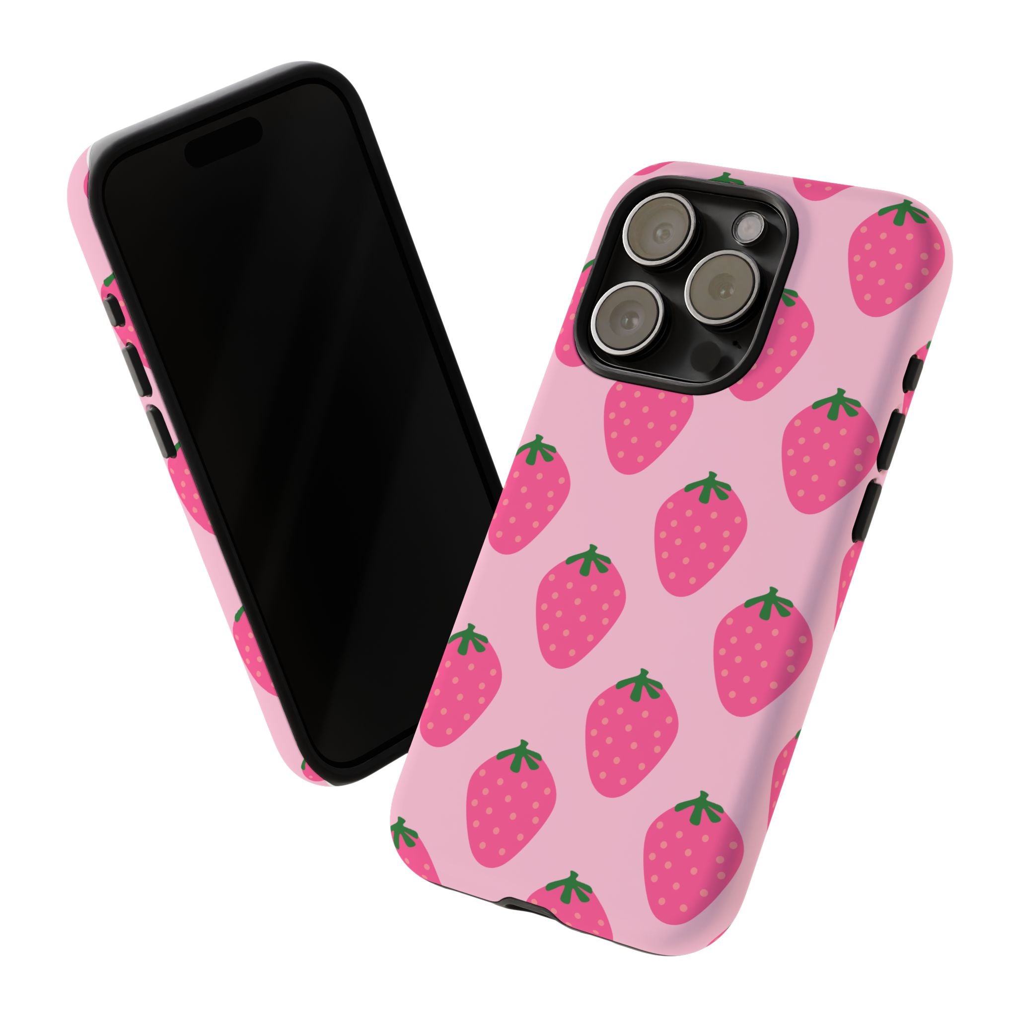 Pink Strawberry Phone Case