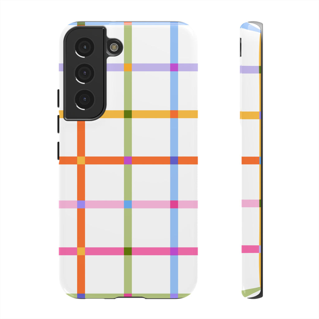 Colorful Plaid Tough Phone Case