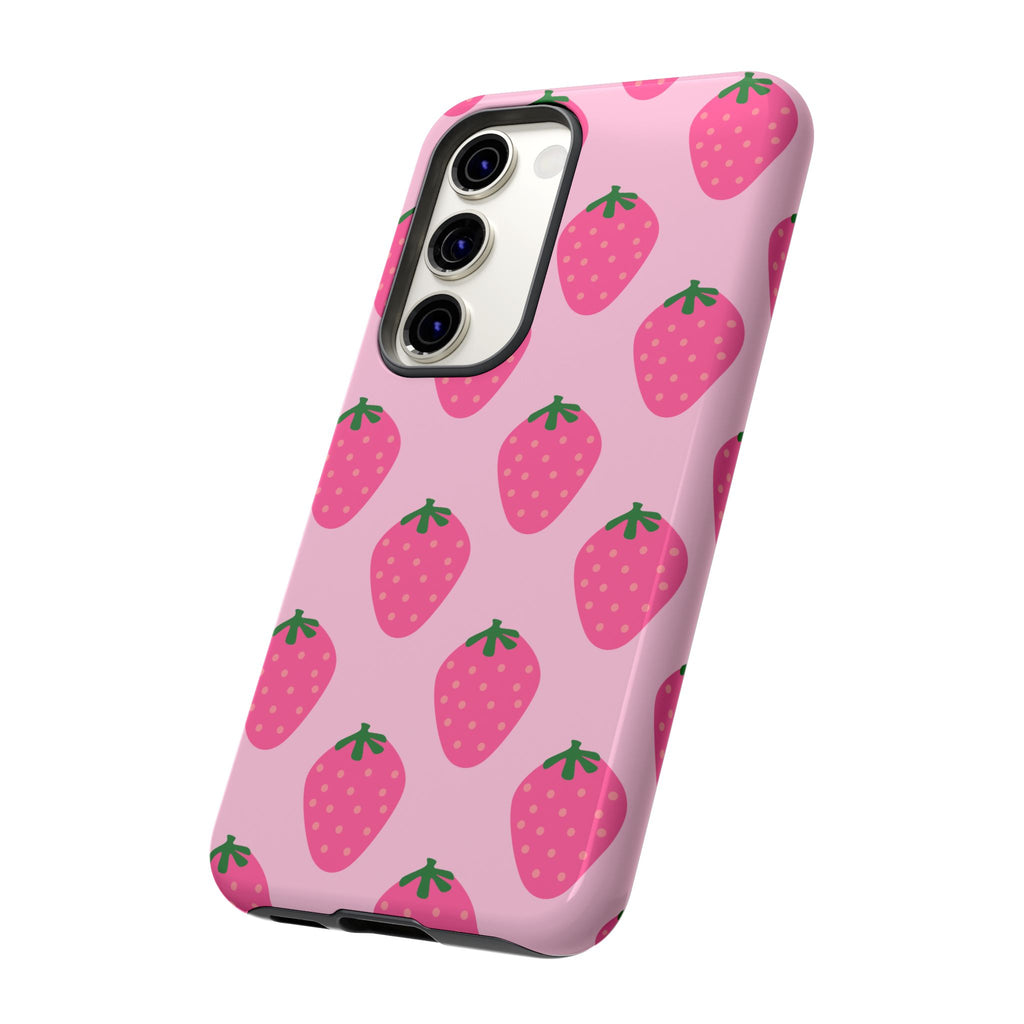 Pink Strawberry Phone Case