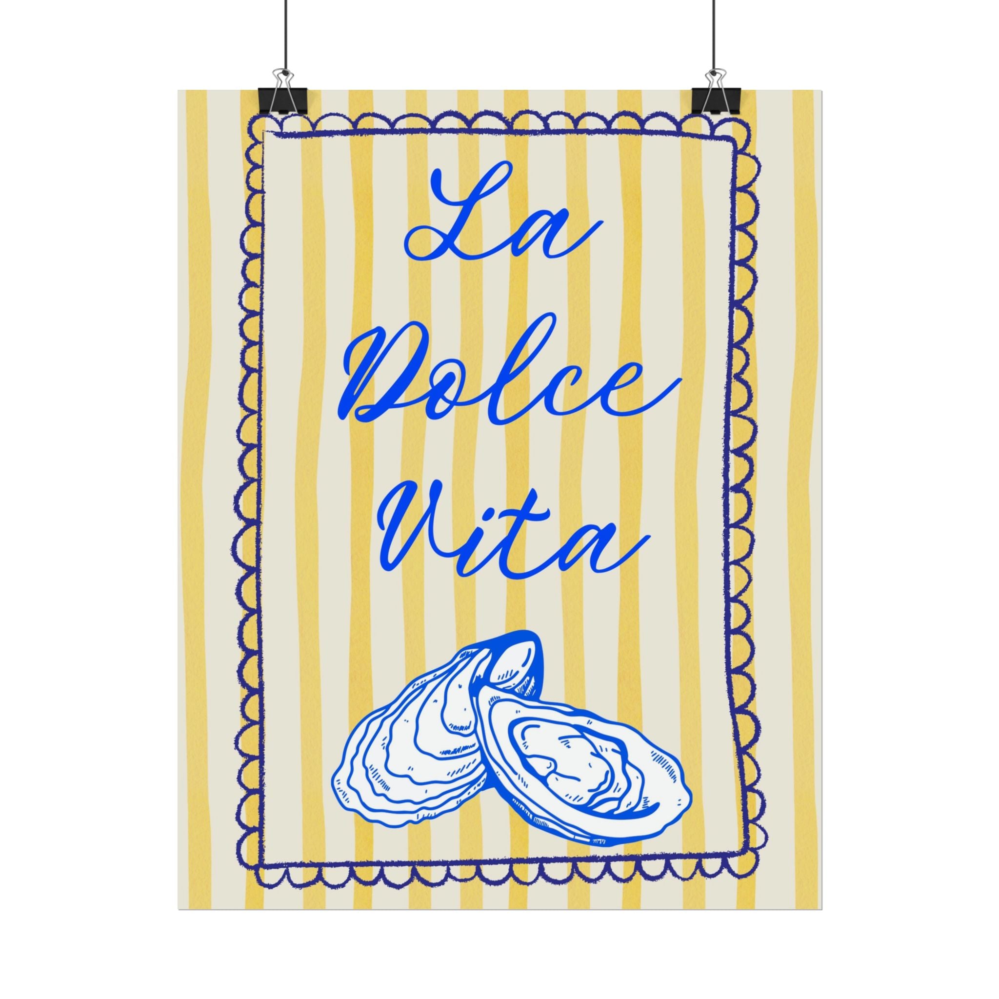 La Dolce Vita Rolled Poster - Coastal Charm Wall Art