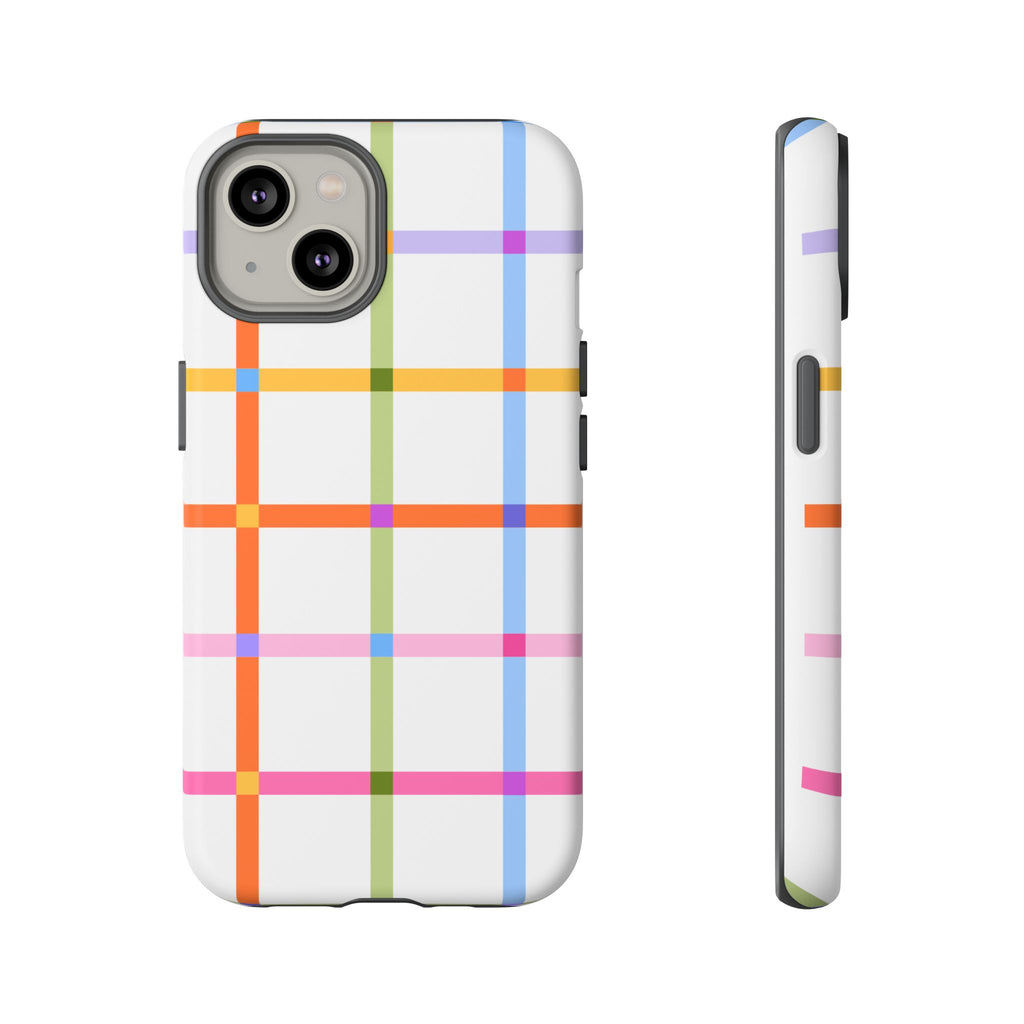 Colorful Plaid Tough Phone Case
