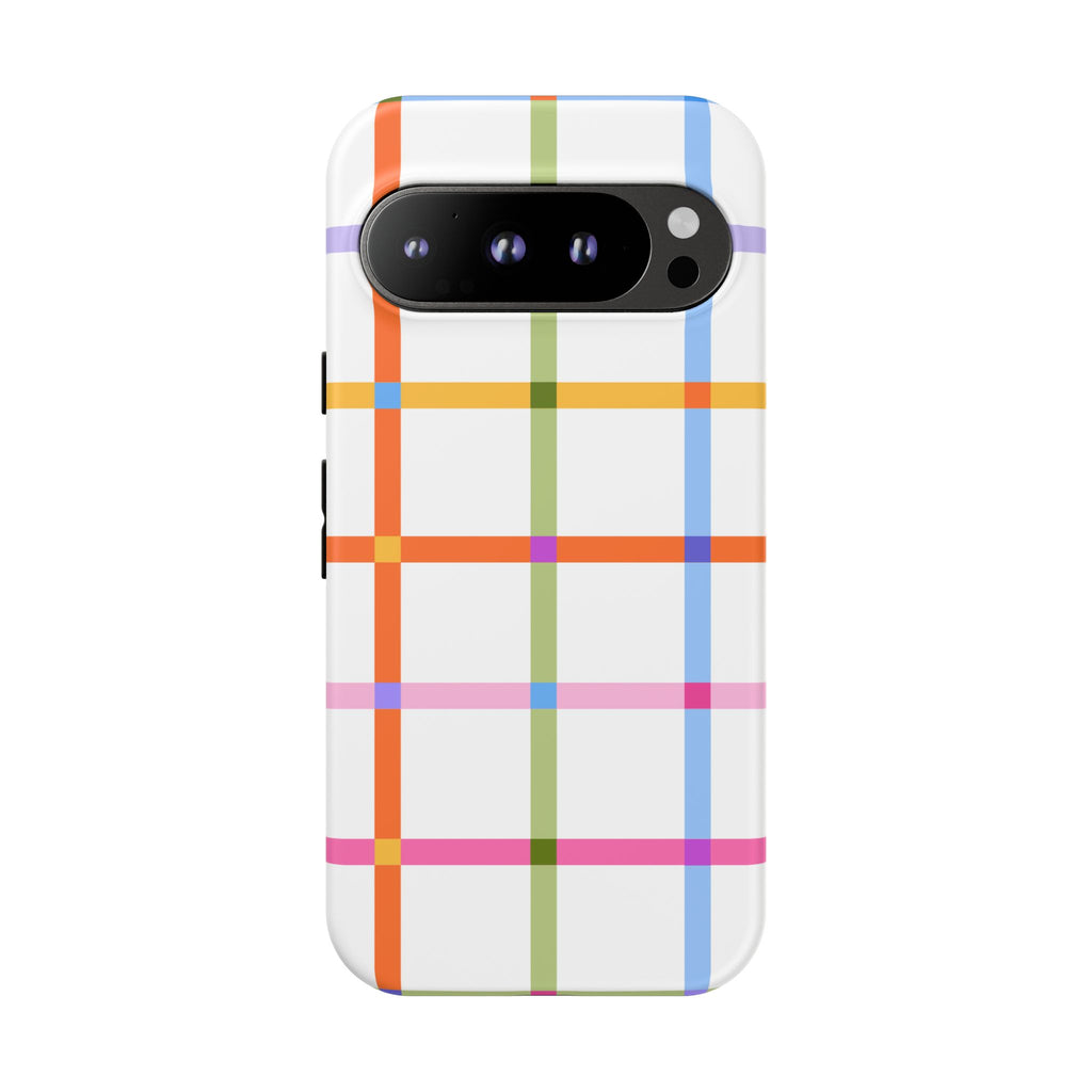 Colorful Plaid Tough Phone Case