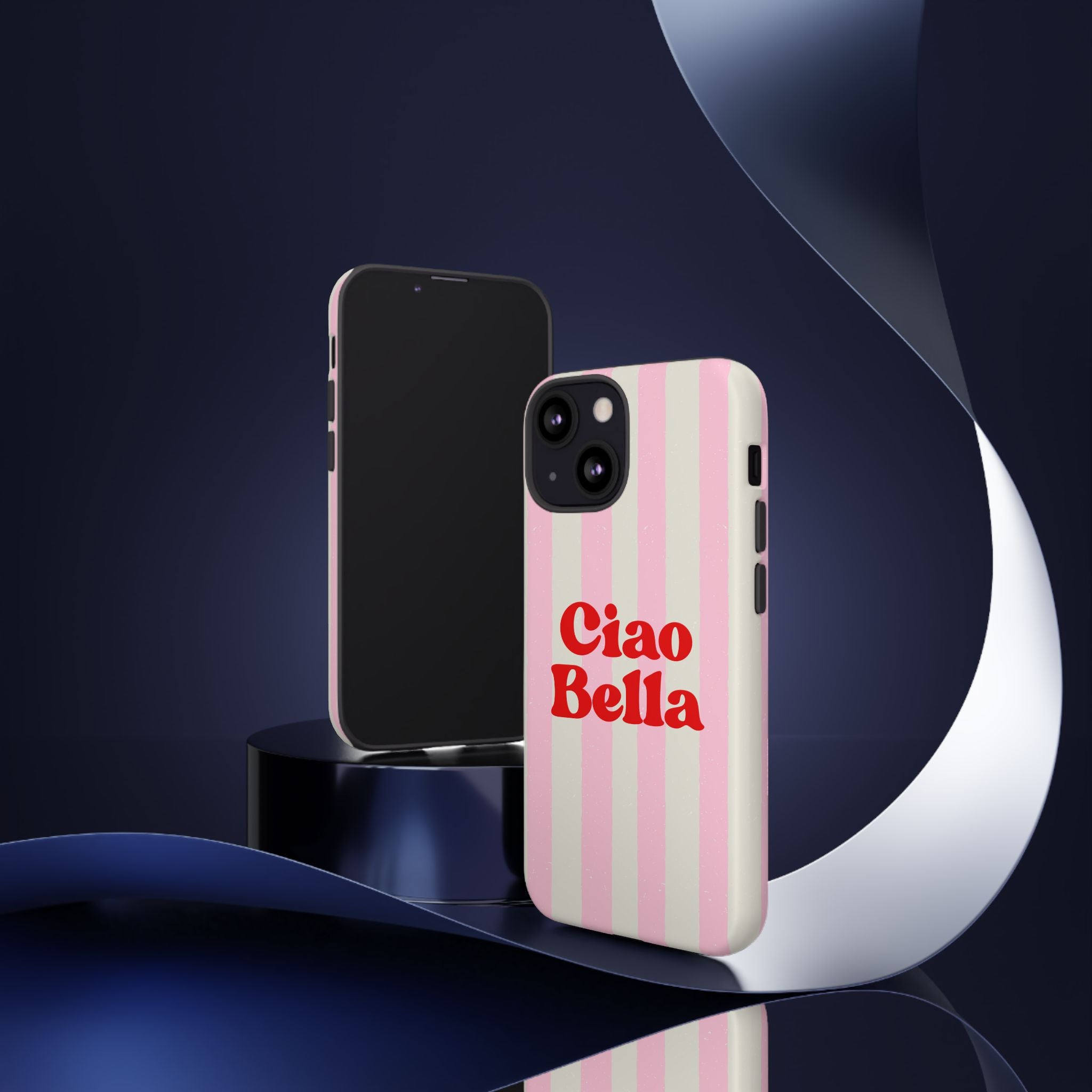 Pink Stripe Ciao Bella Phone Case