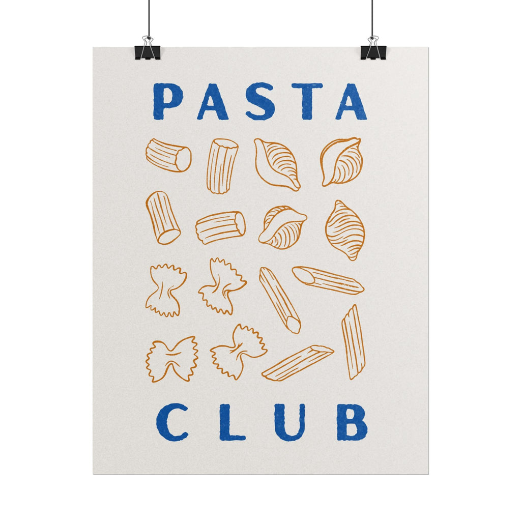 Pasta Club Rolled Poster