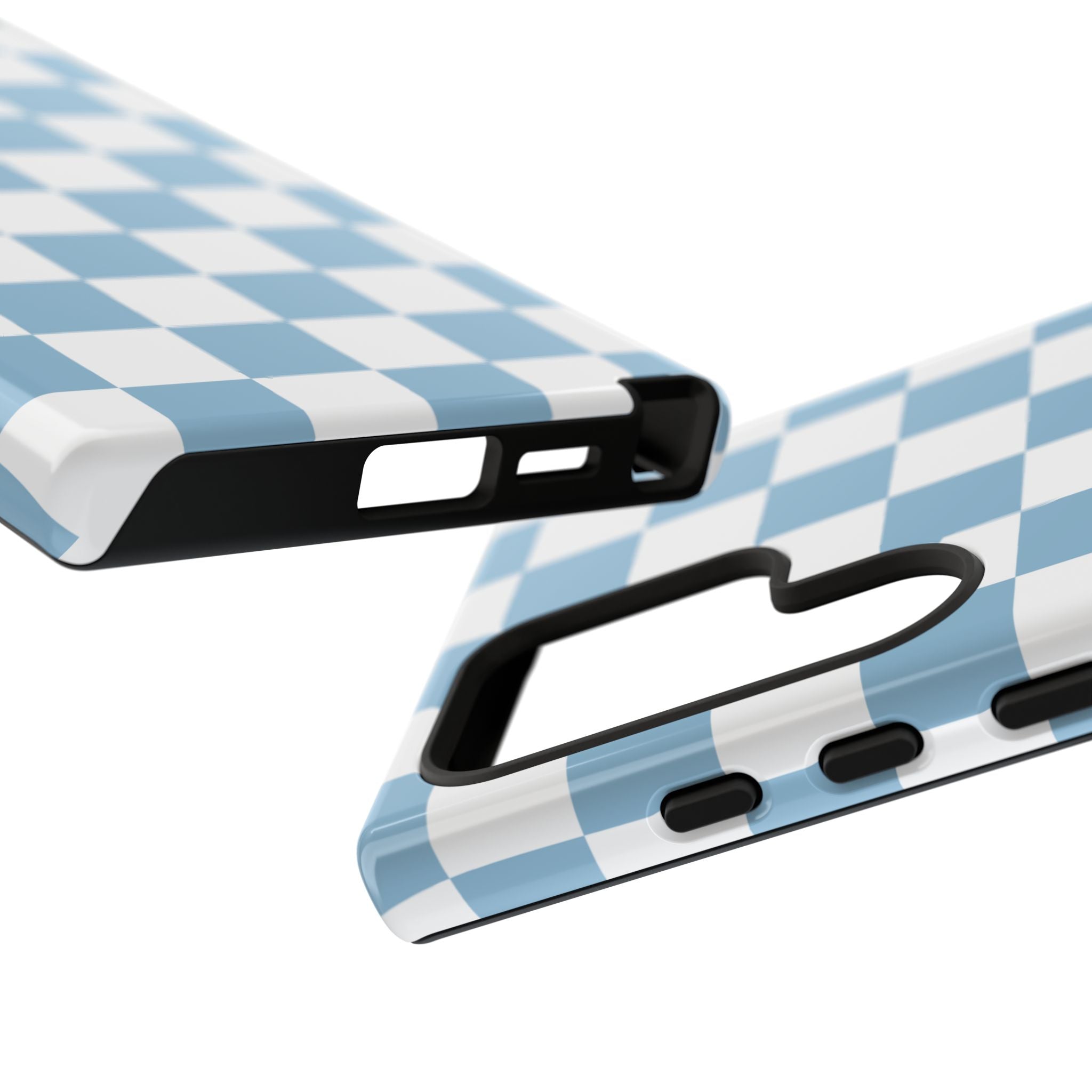 Blue Checkerboard Tough Phone Case
