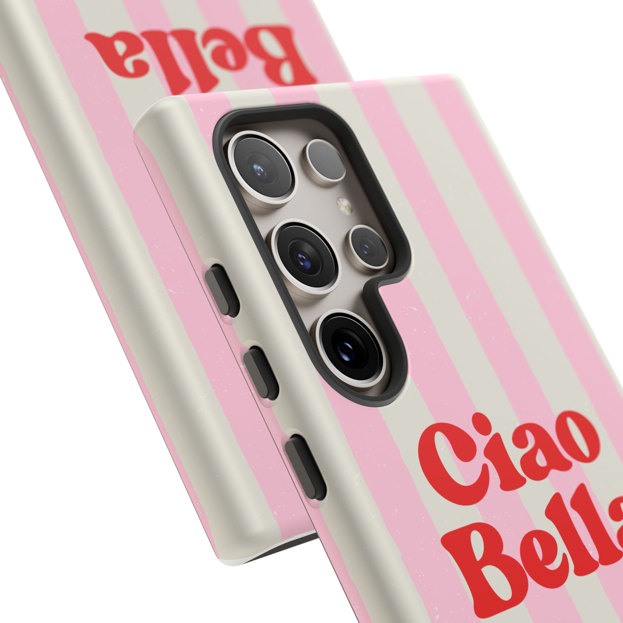 Pink Stripe Ciao Bella Phone Case
