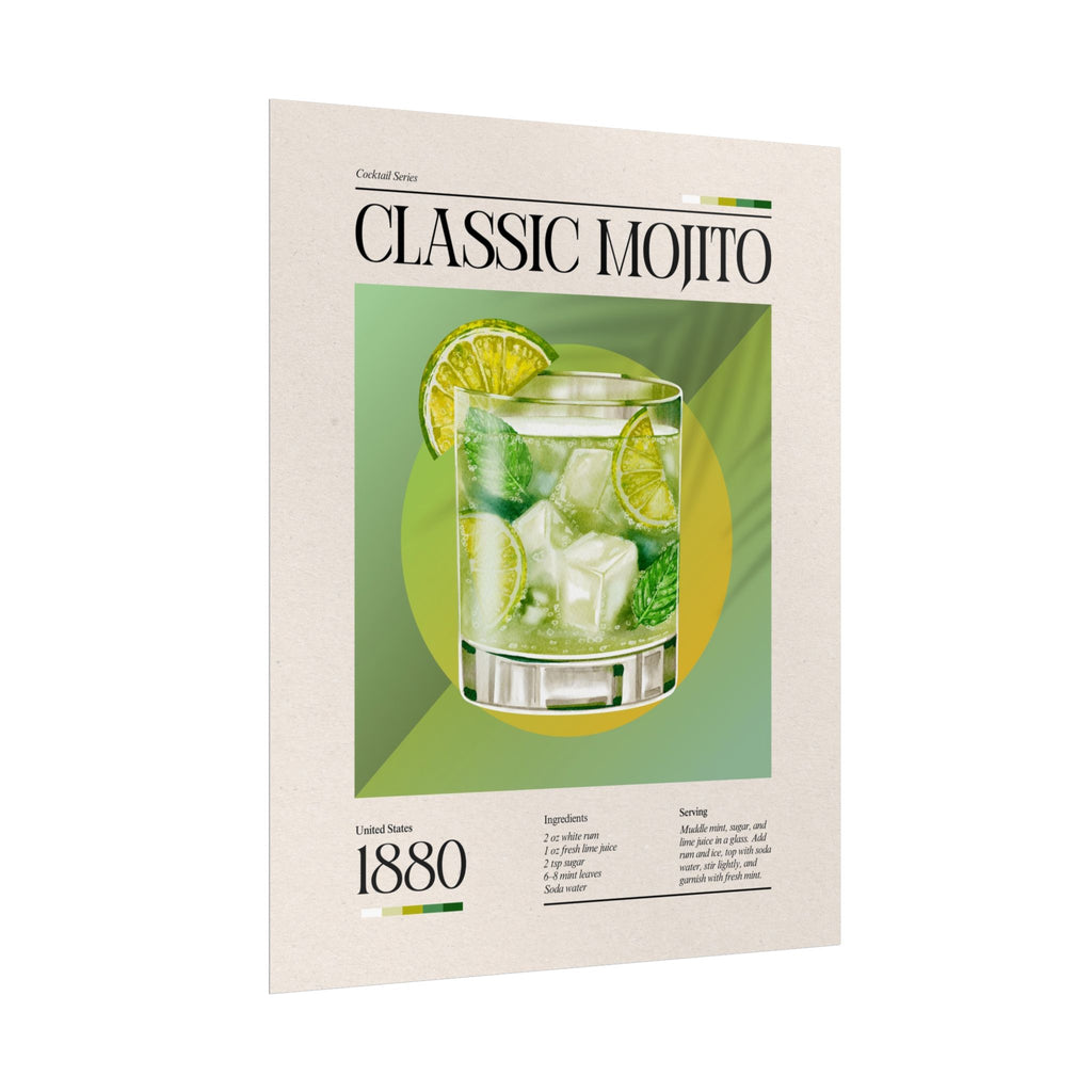 Classic Mojito Cocktail Print