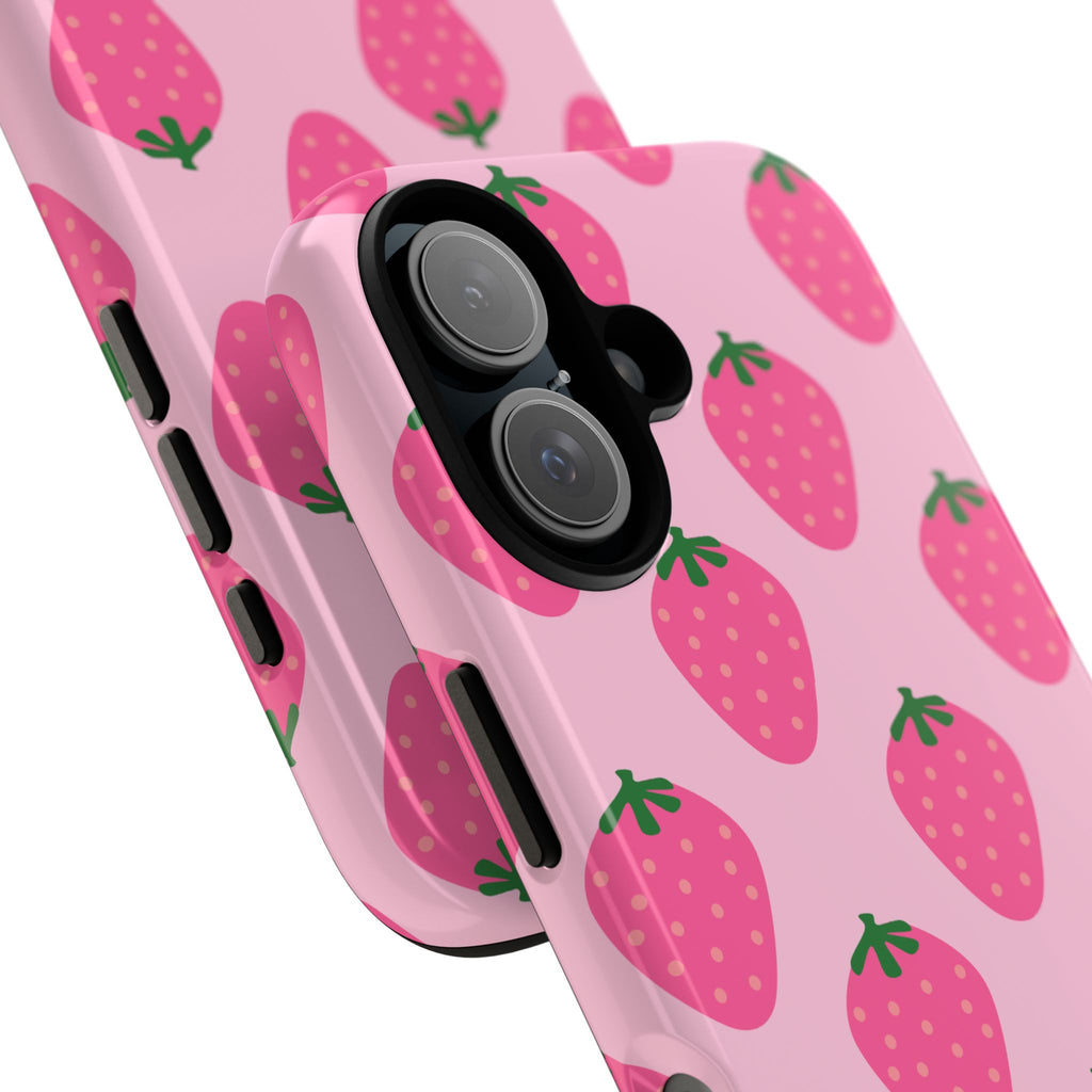 Pink Strawberry Phone Case