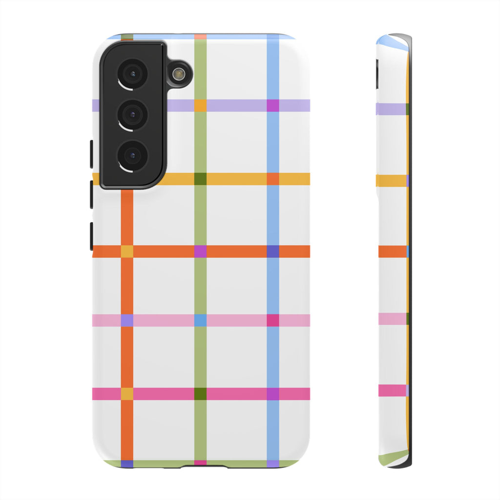 Colorful Plaid Tough Phone Case