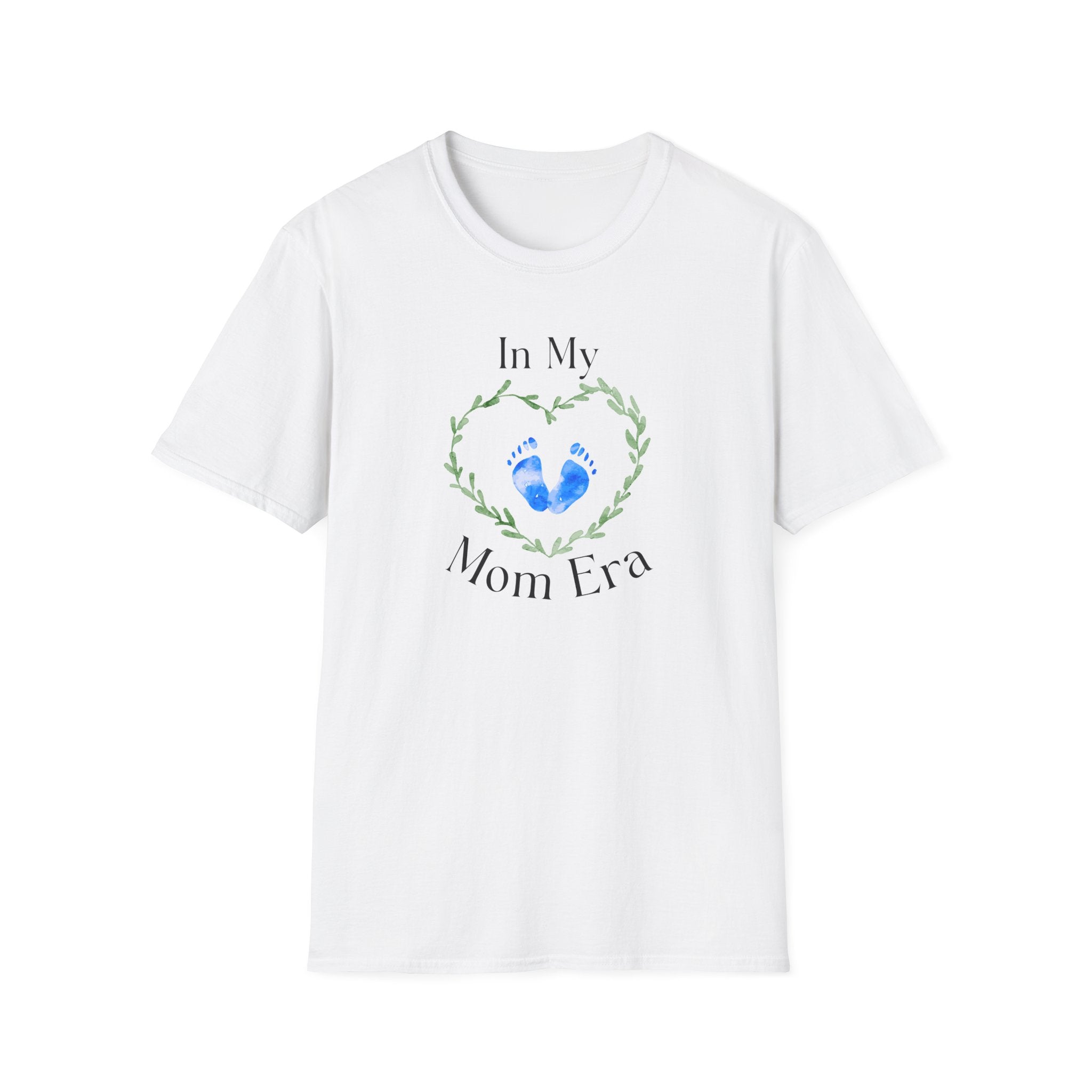 In My Mom Era Baby Footprint Tee