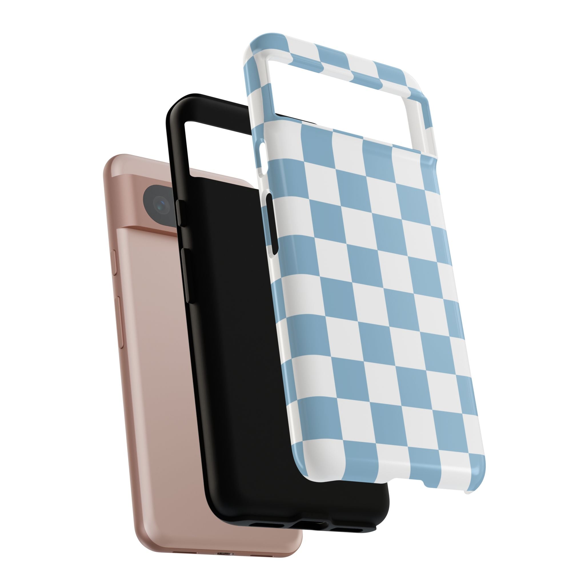 Blue Checkerboard Tough Phone Case