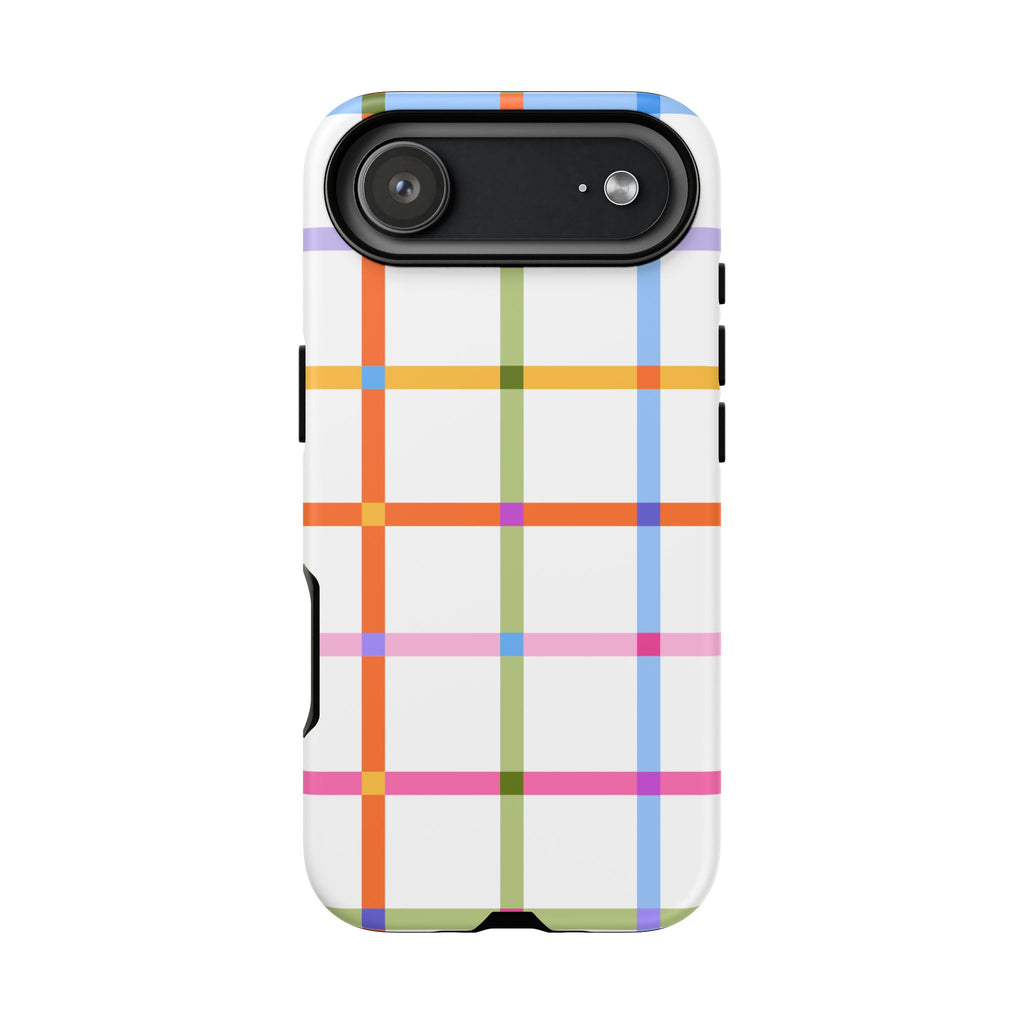 Colorful Plaid Tough Phone Case