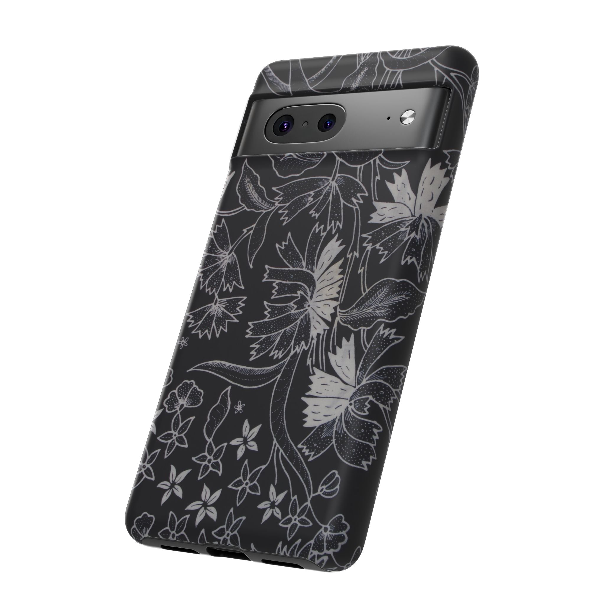 Floral Black Botanical Phone Cover