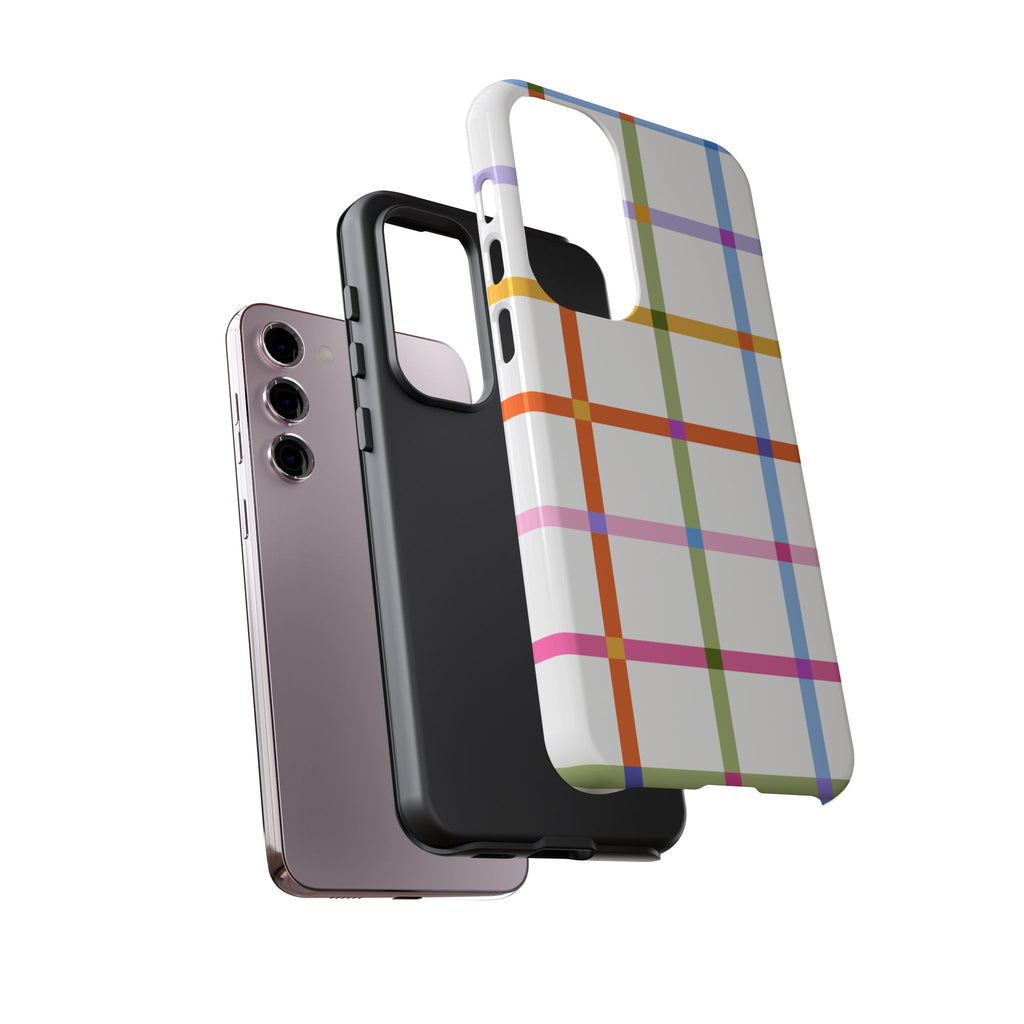 Colorful Plaid Tough Phone Case