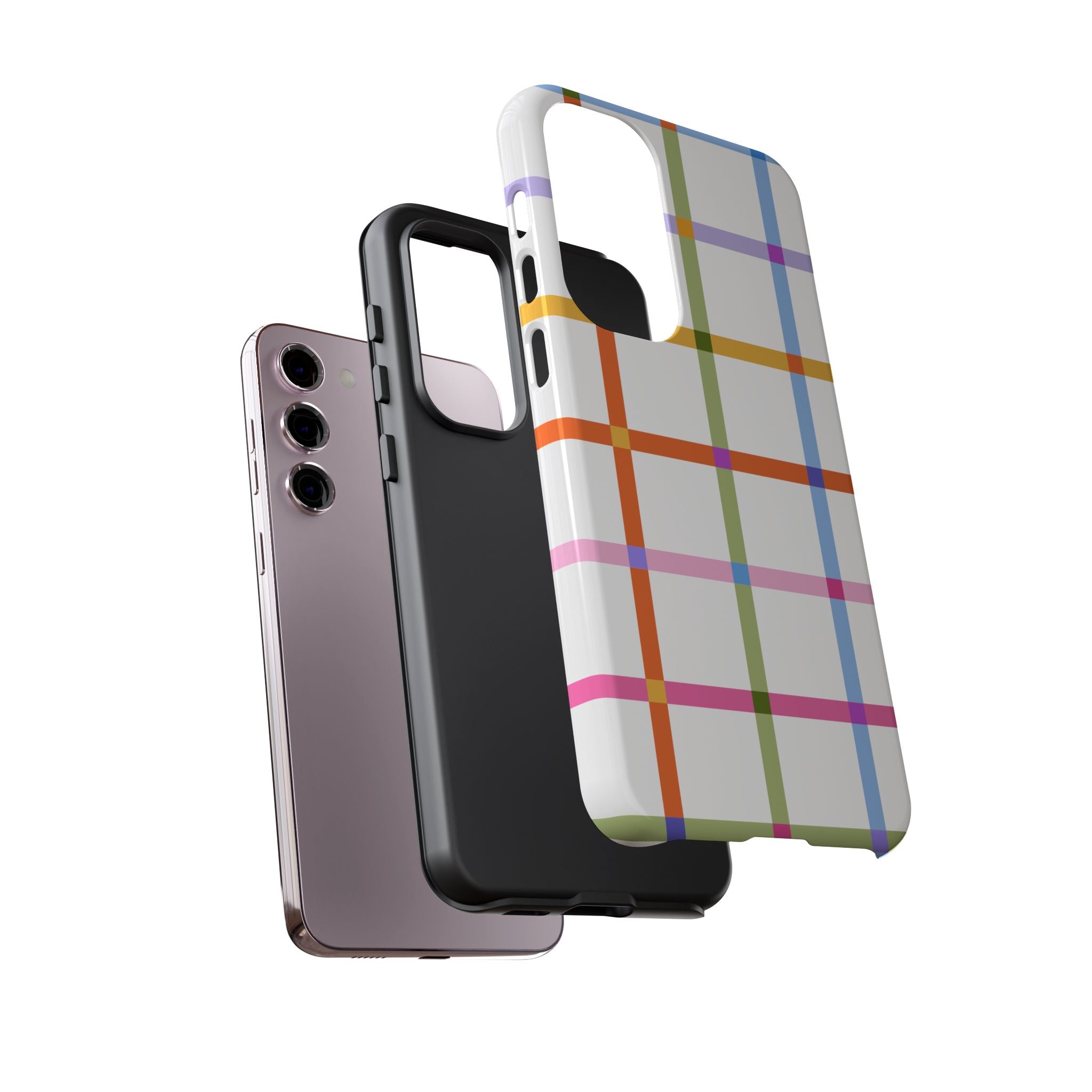 Colorful Plaid Tough Phone Case
