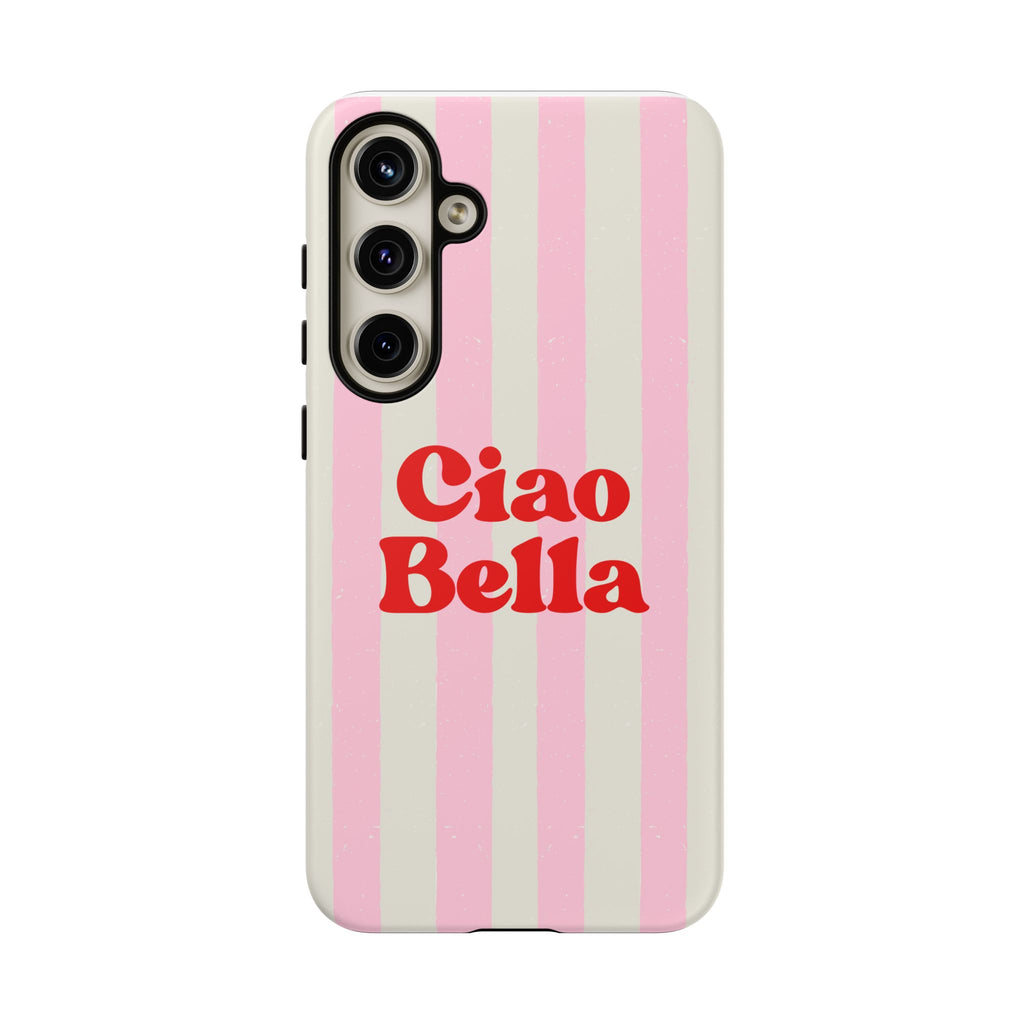 Pink Stripe Ciao Bella Phone Case