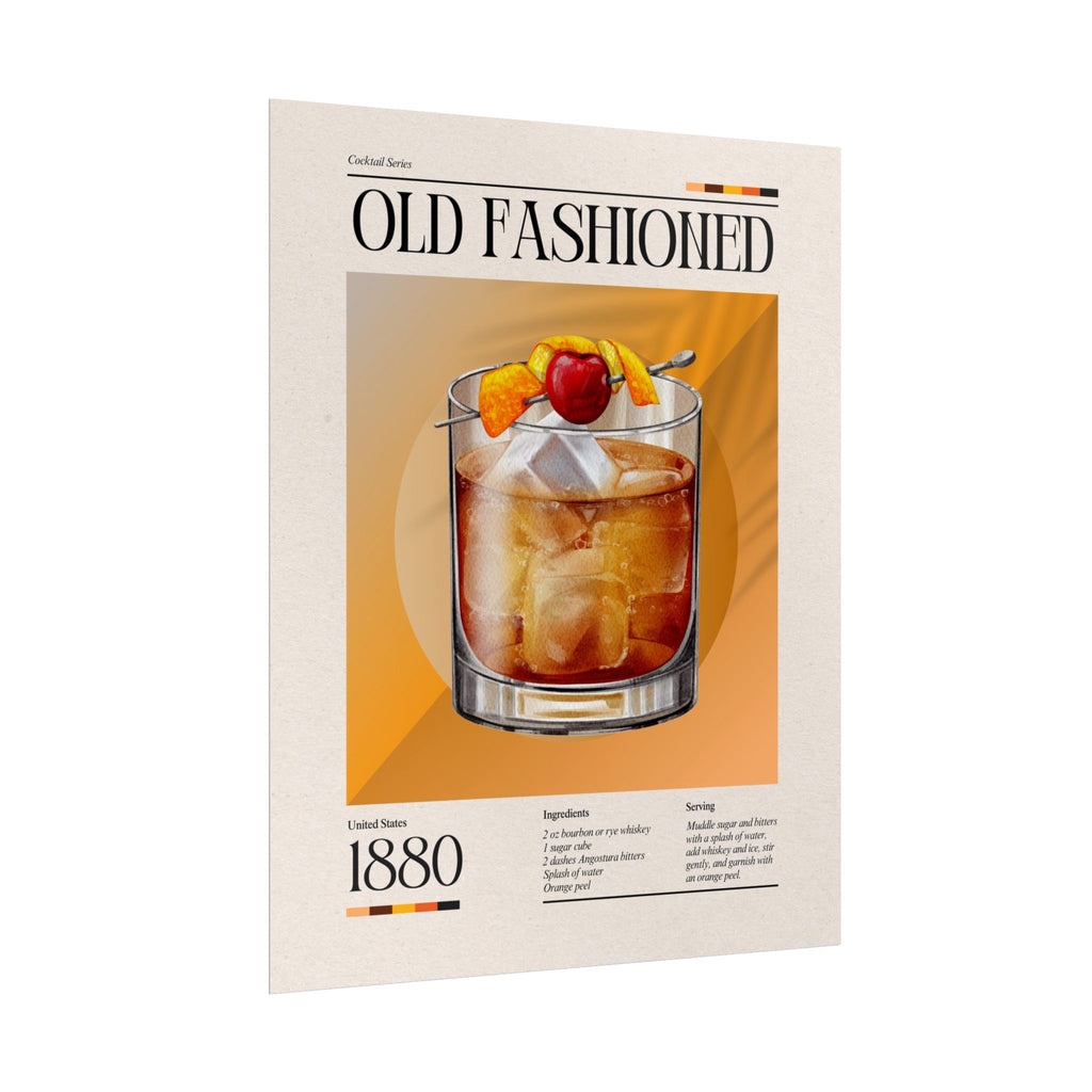 Old Fashioned Cocktail Poster