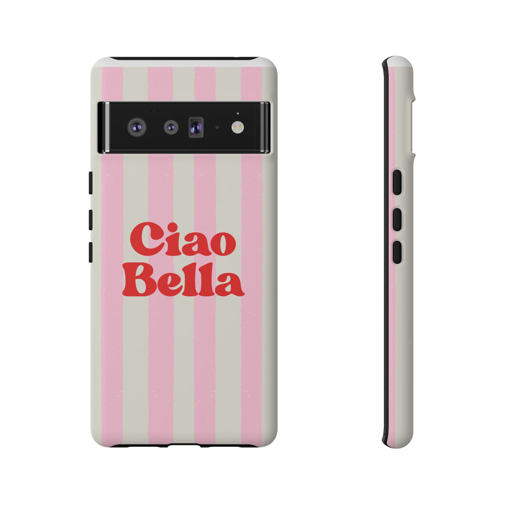 Pink Stripe Ciao Bella Phone Case