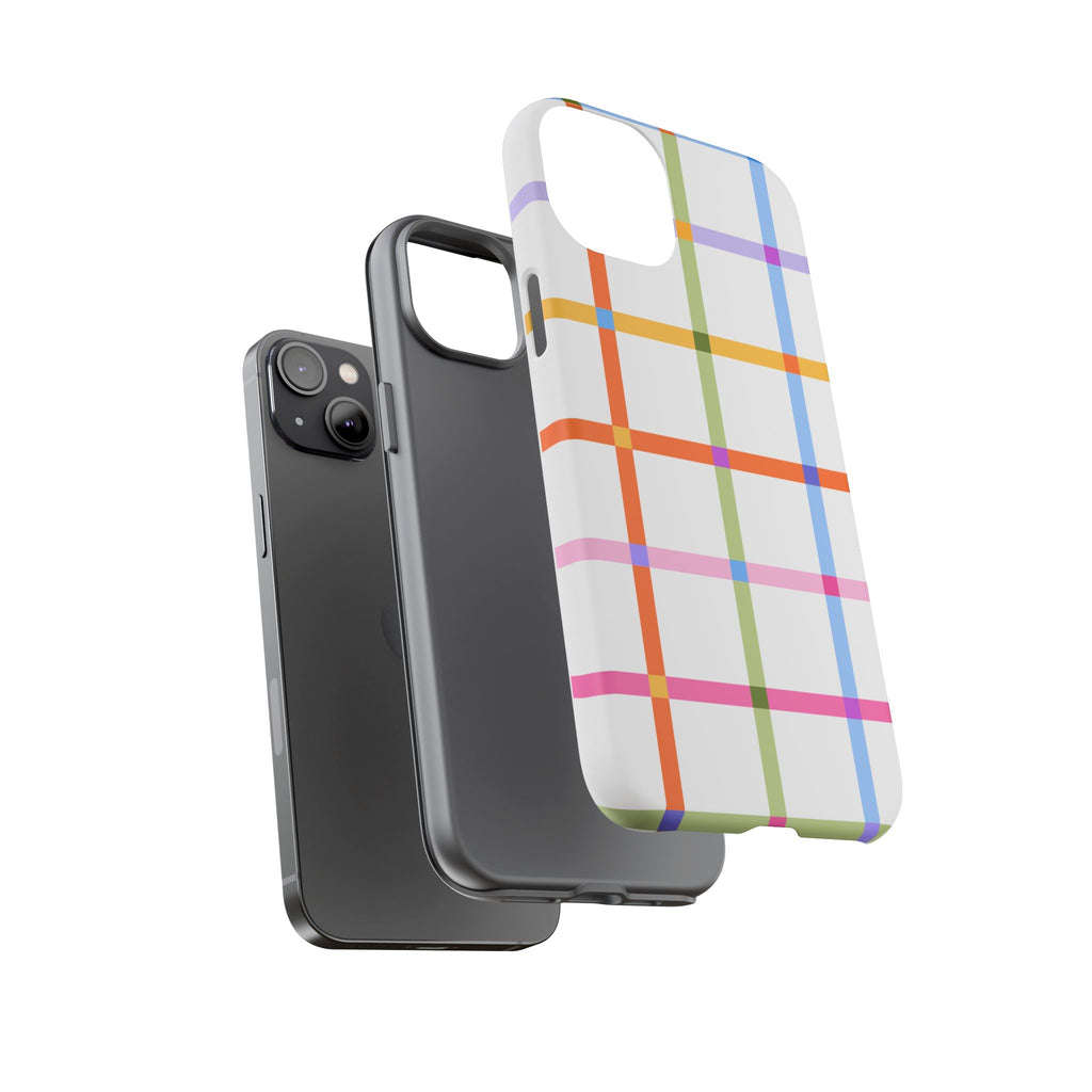 Colorful Plaid Tough Phone Case