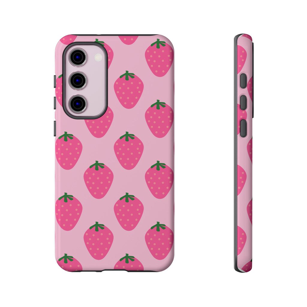 Pink Strawberry Phone Case