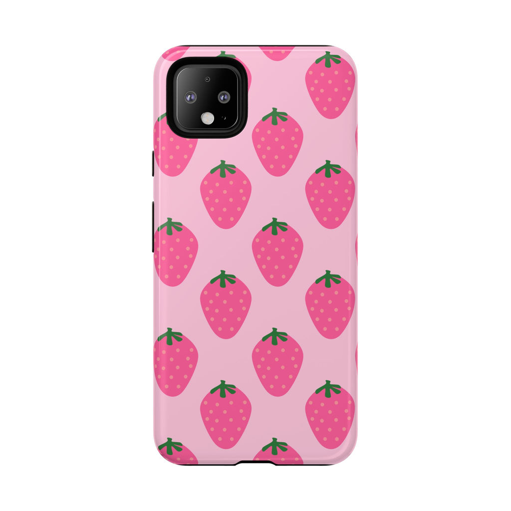 Pink Strawberry Phone Case
