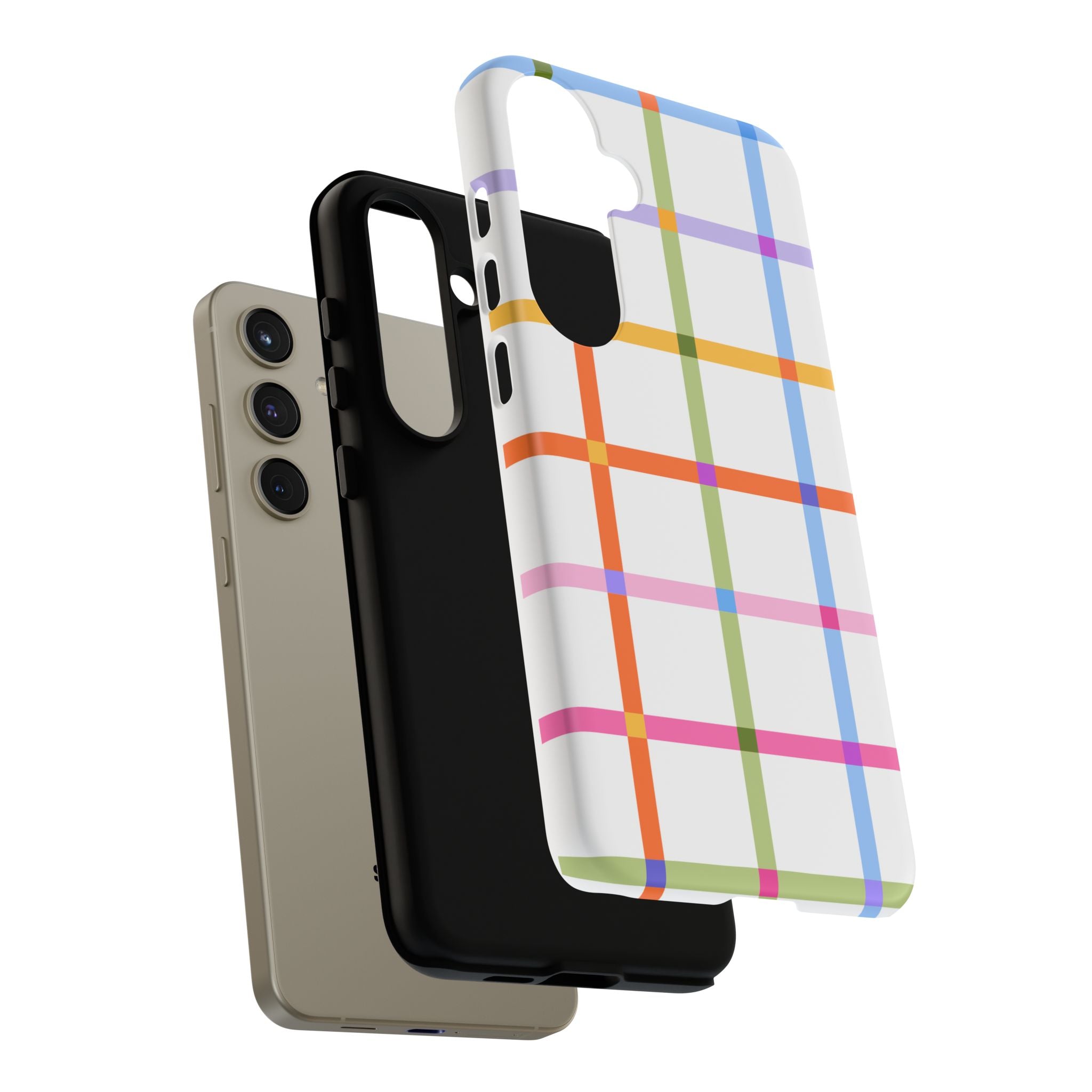 Colorful Plaid Tough Phone Case
