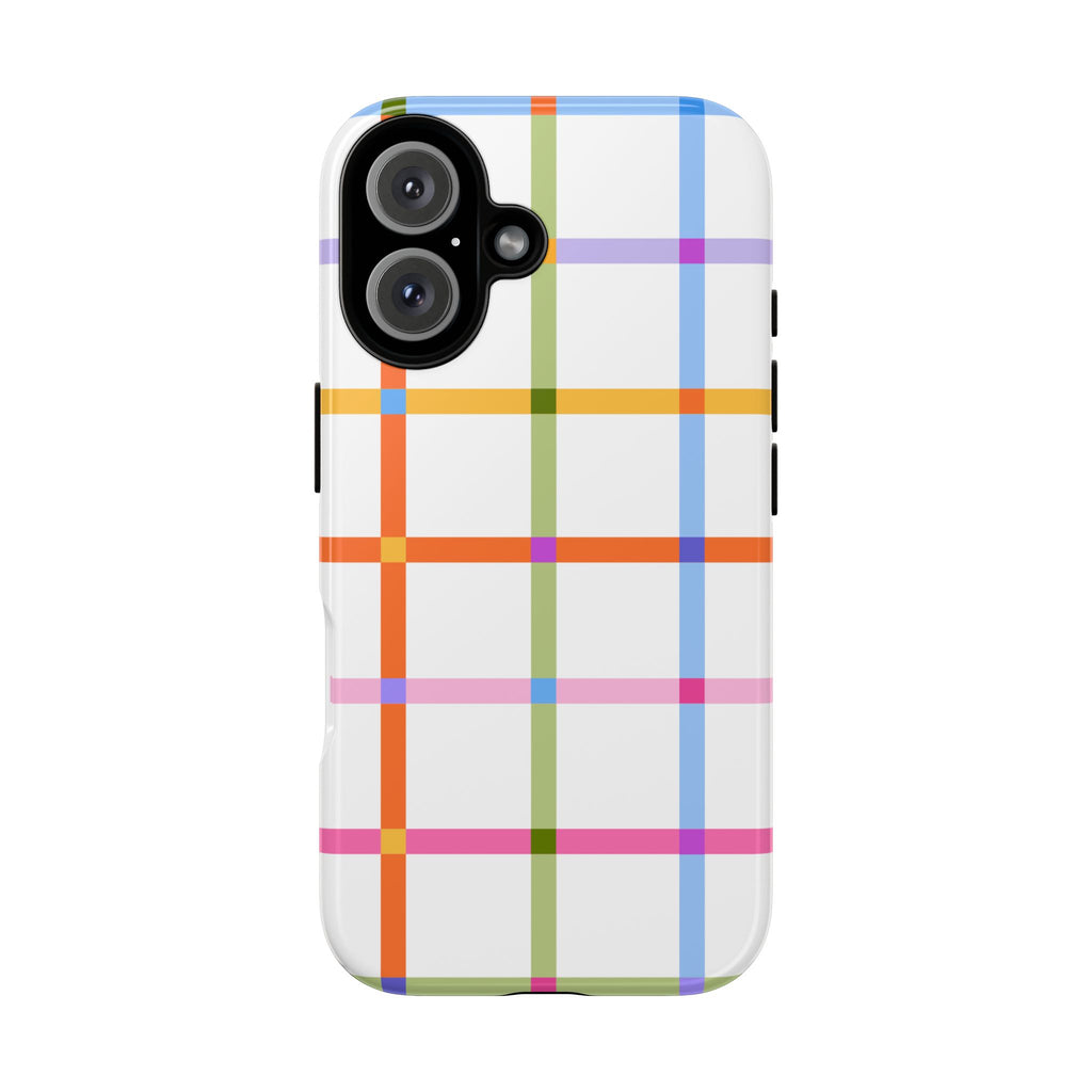 Colorful Plaid Tough Phone Case